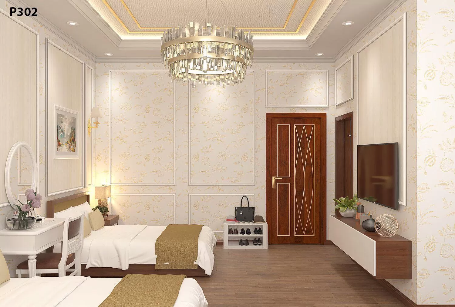 Bedroom in Halong Lavender Hotel