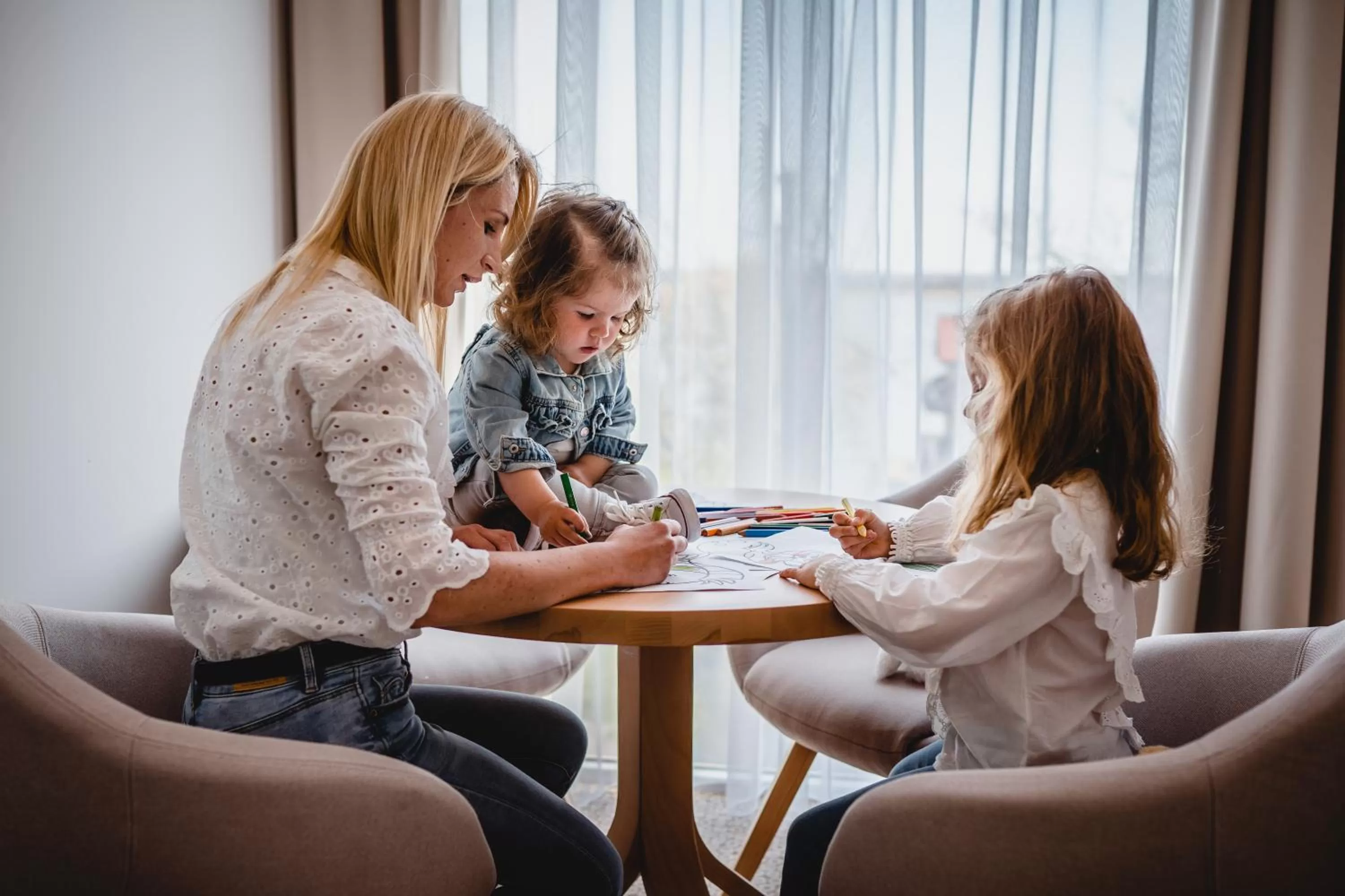 Family in Molo Park Mielno