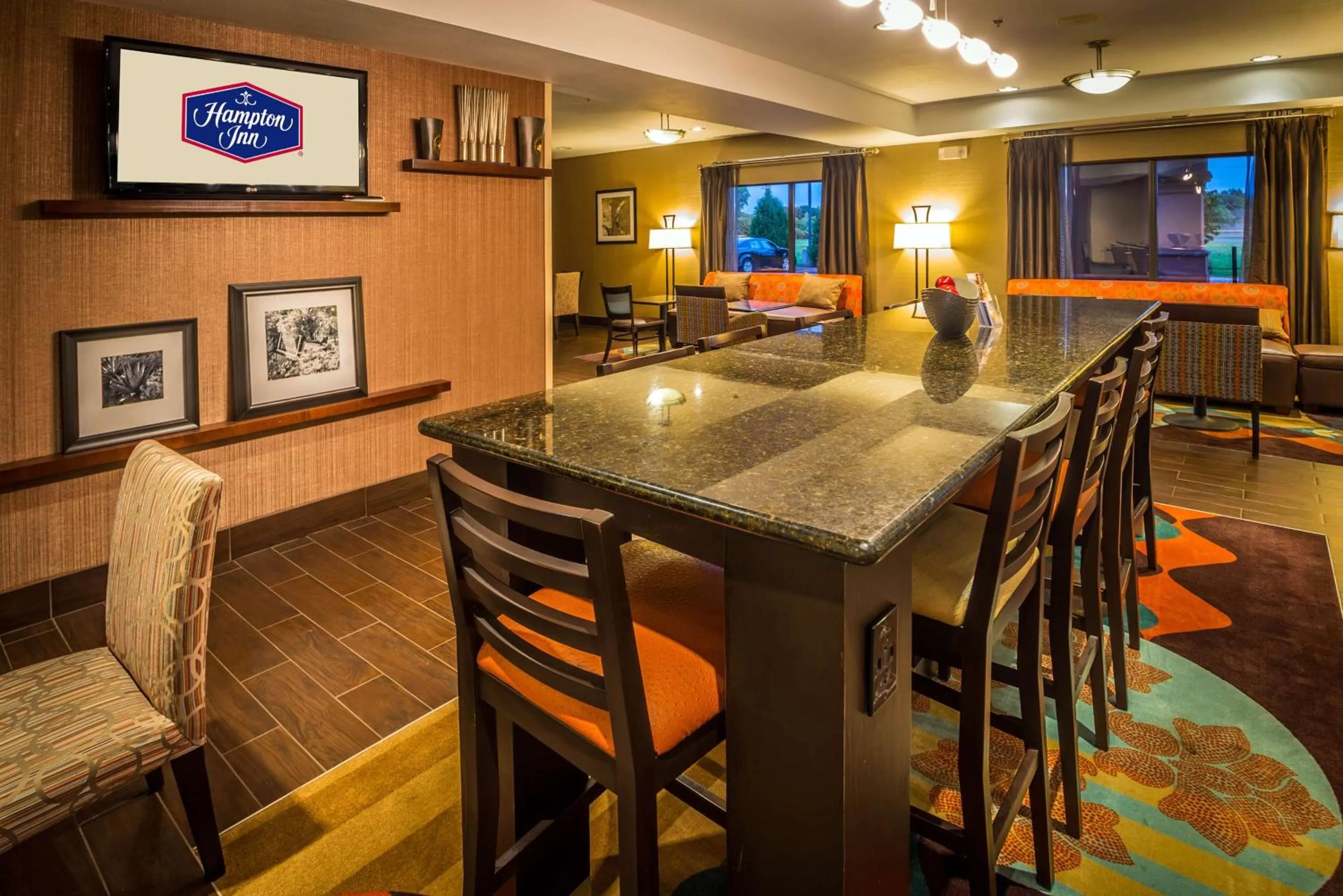 Lobby or reception in Hampton Inn Monroe