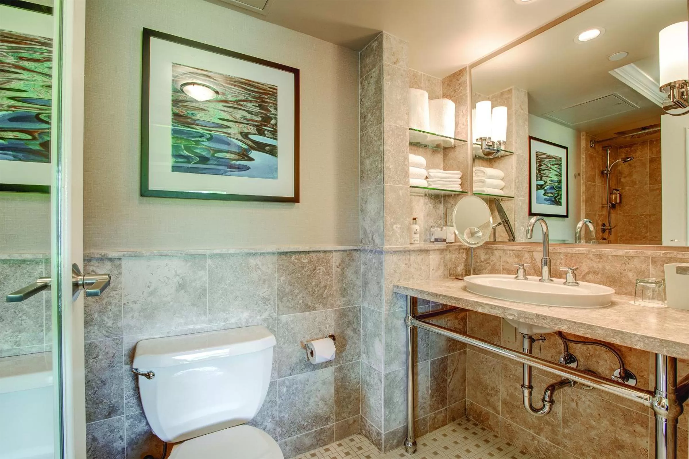 Shower in The Woodmark Hotel & Still Spa on Lake Washington