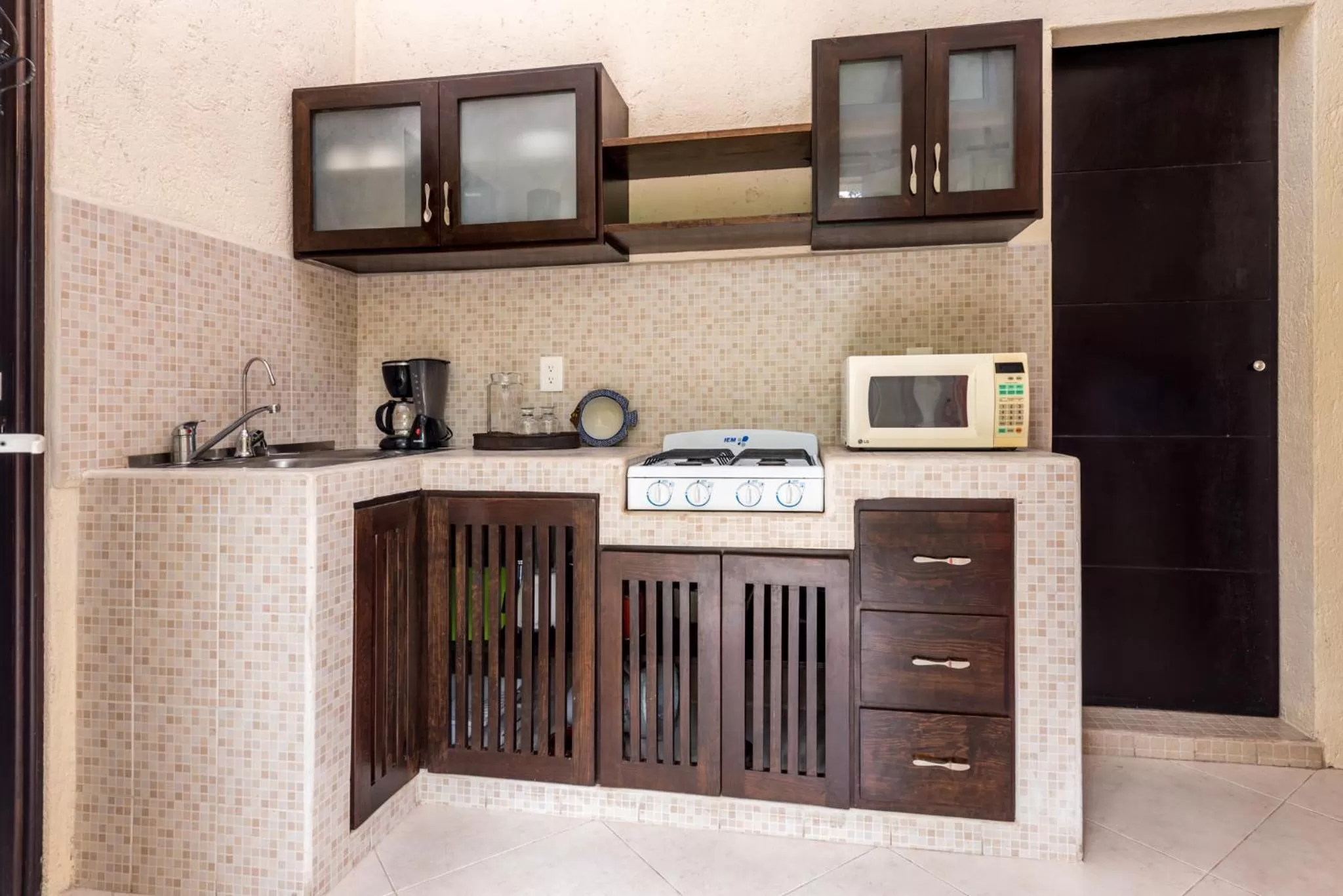 Kitchen or kitchenette in Villas El Encanto Cozumel