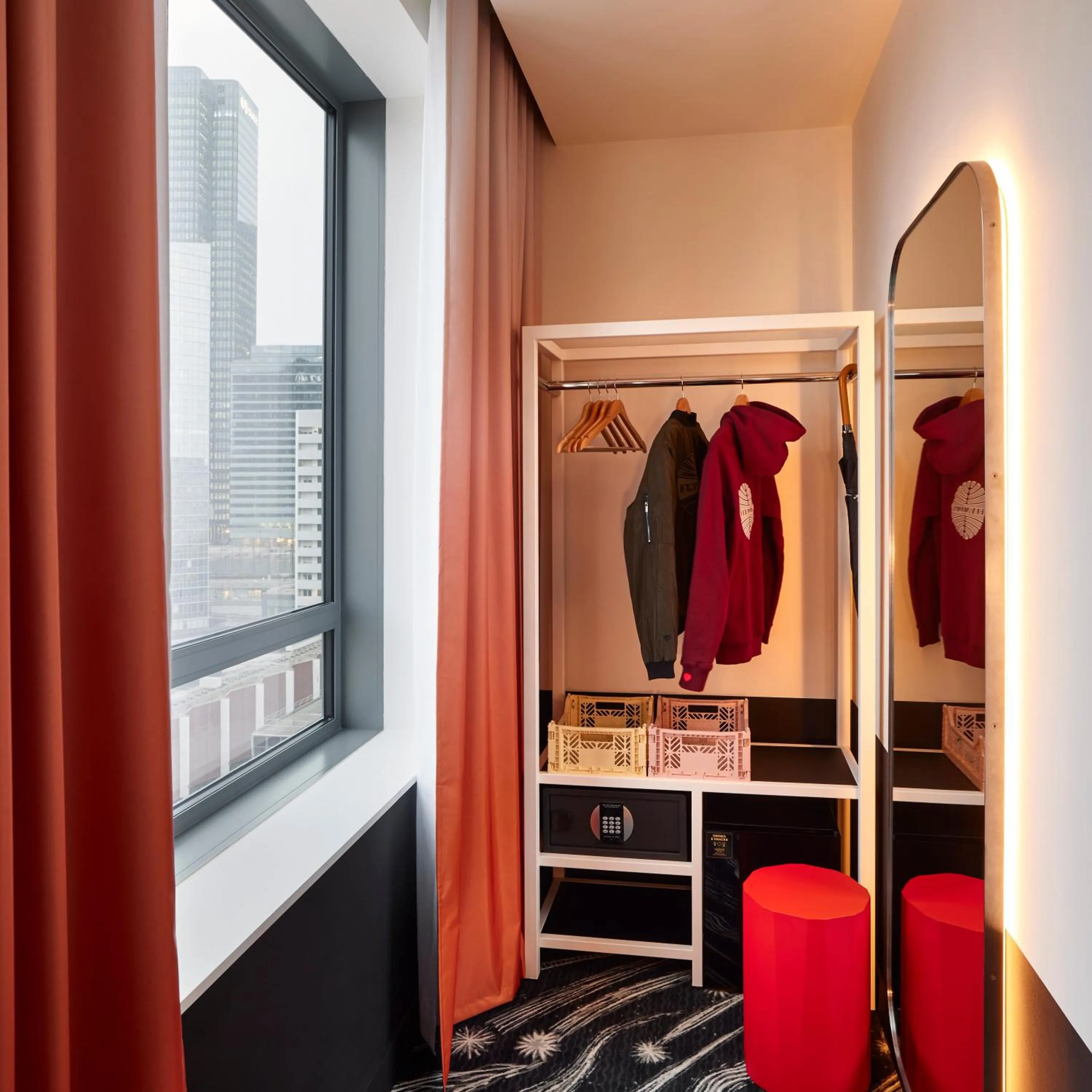 Decorative detail, Bed in Mama Shelter Paris La Défense