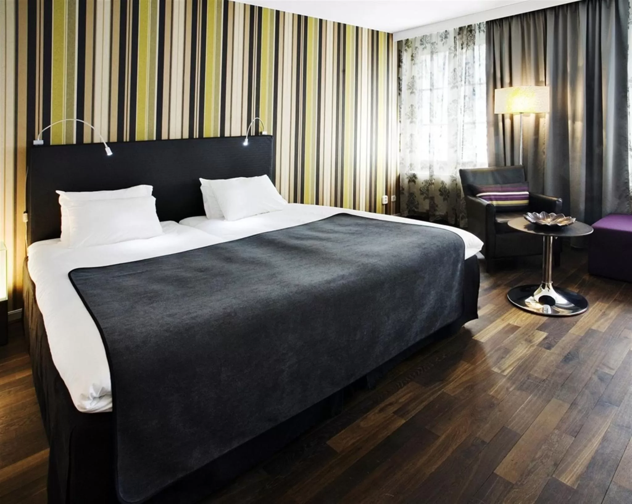 Bed in First Hotel Strand