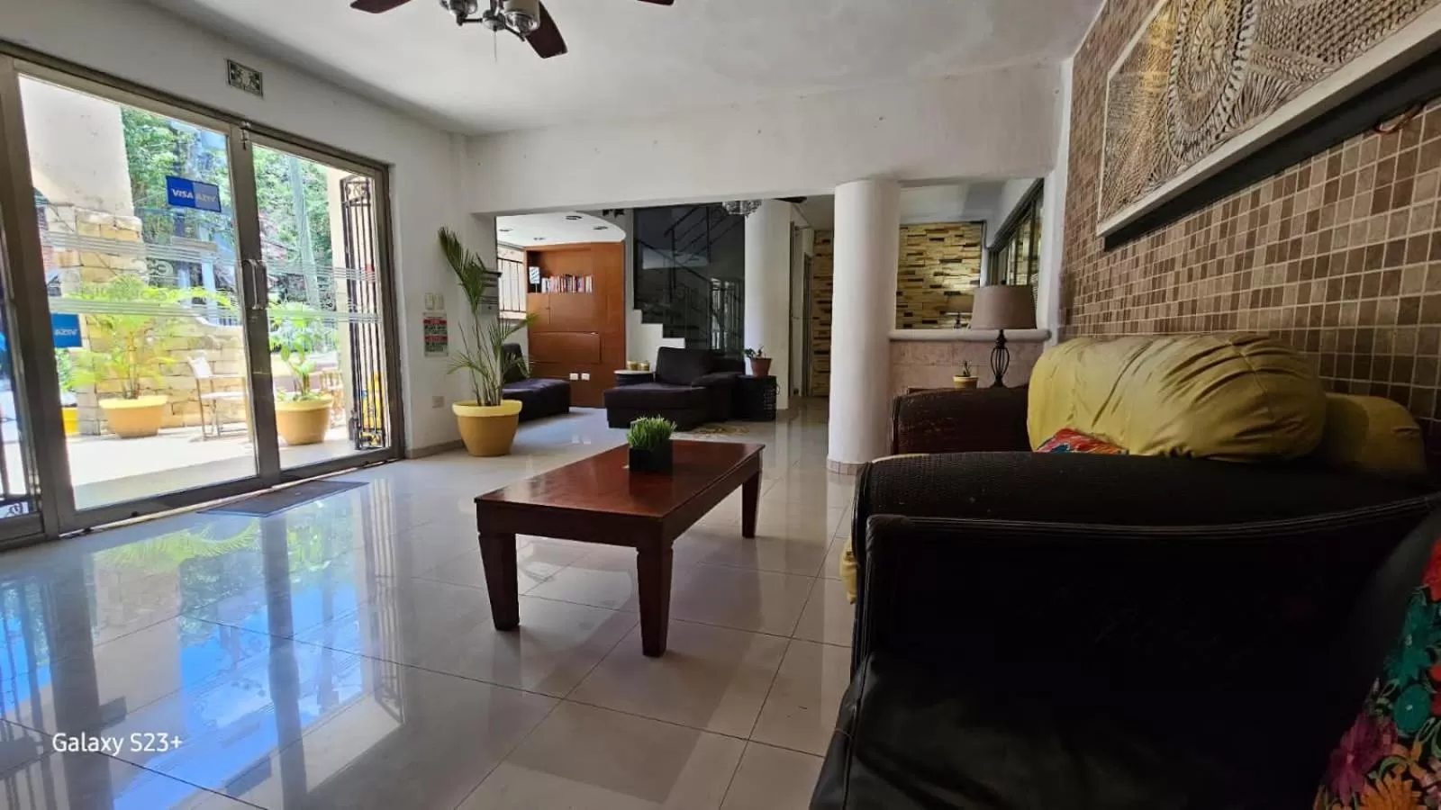 Seating area in Hotel Colonial Cancun