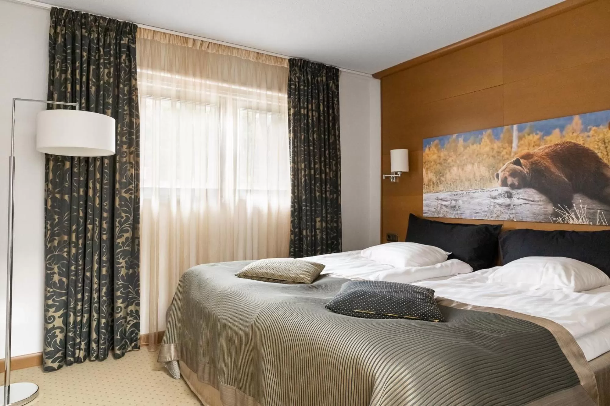 Bed in Hotel Aateli Lakeside