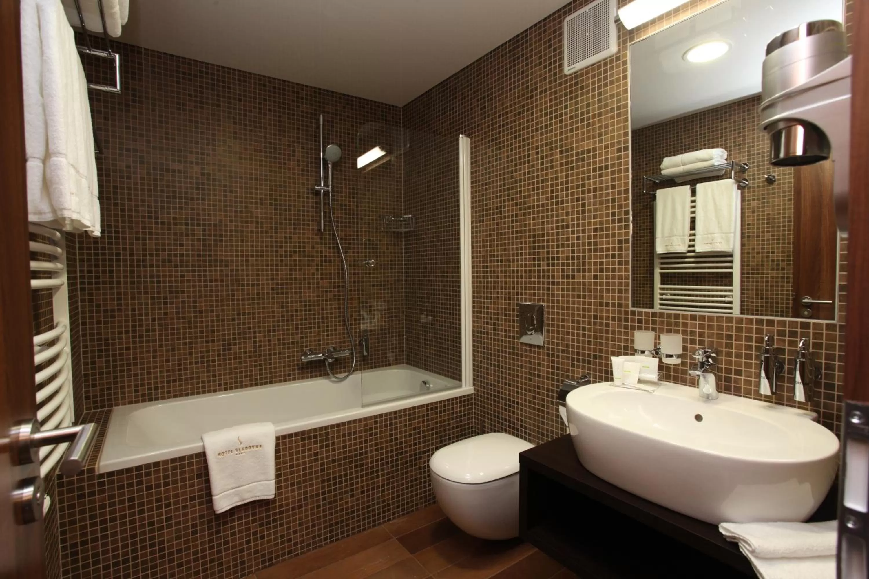 Bathroom in Hotel Sladovna