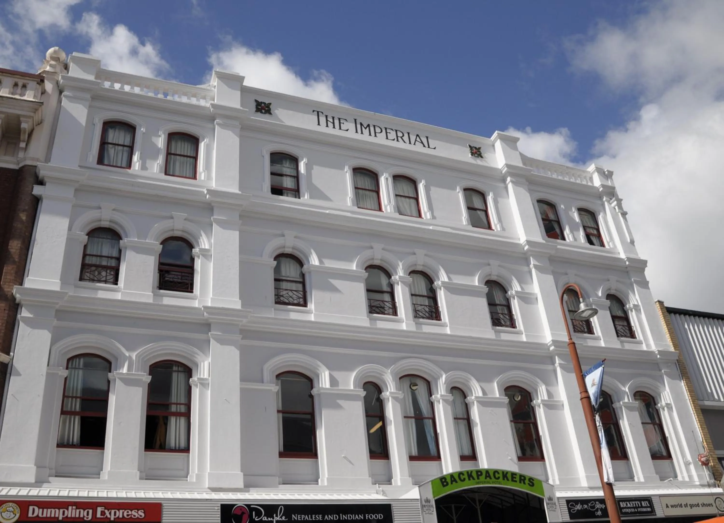 Property building in Backpackers Imperial Hotel