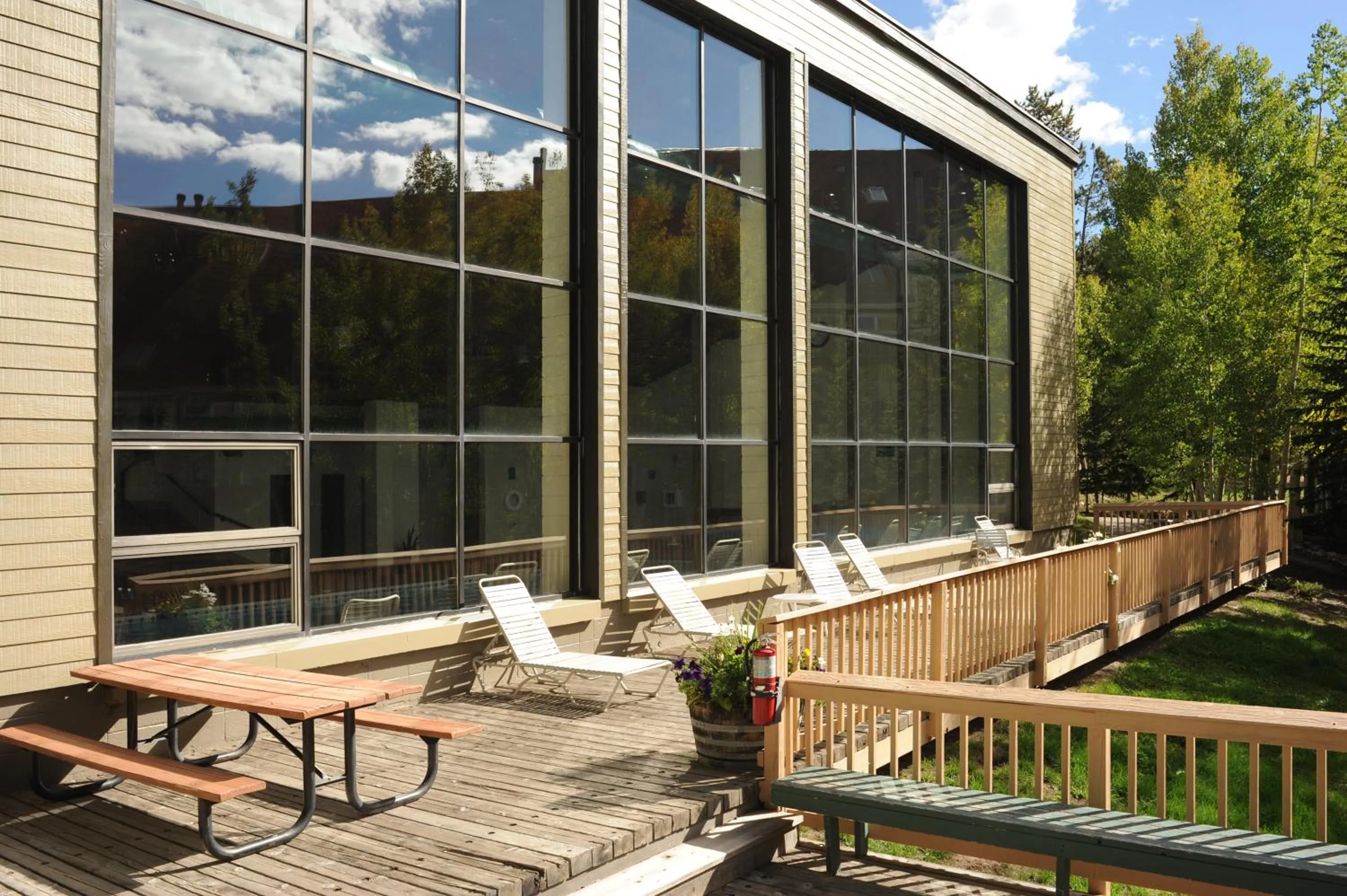 Property building in Evergreen Condominiums by Vail Resorts