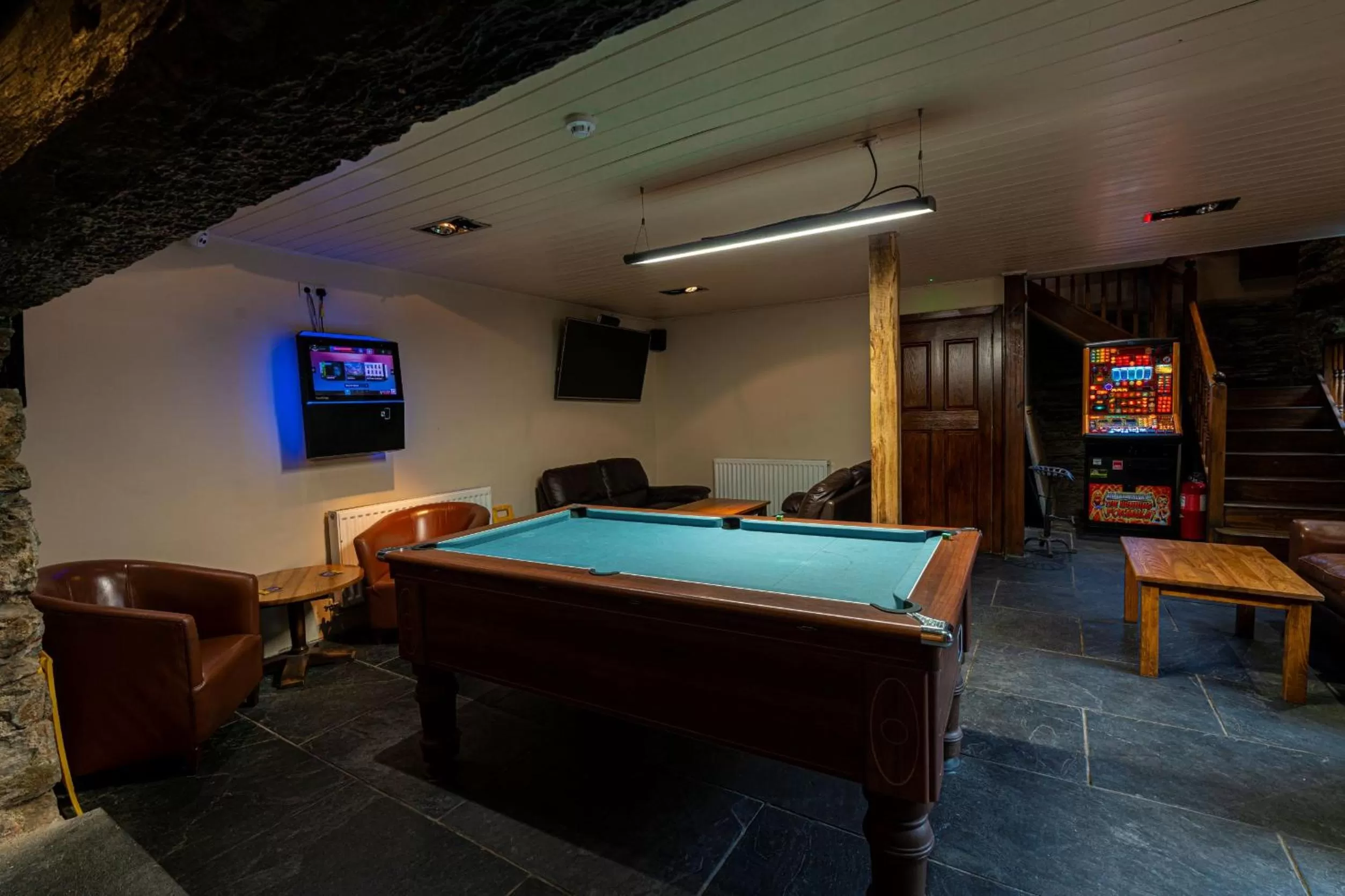 Game Room in Grapes Hotel, Bar & Restaurant Snowdonia Nr Zip World