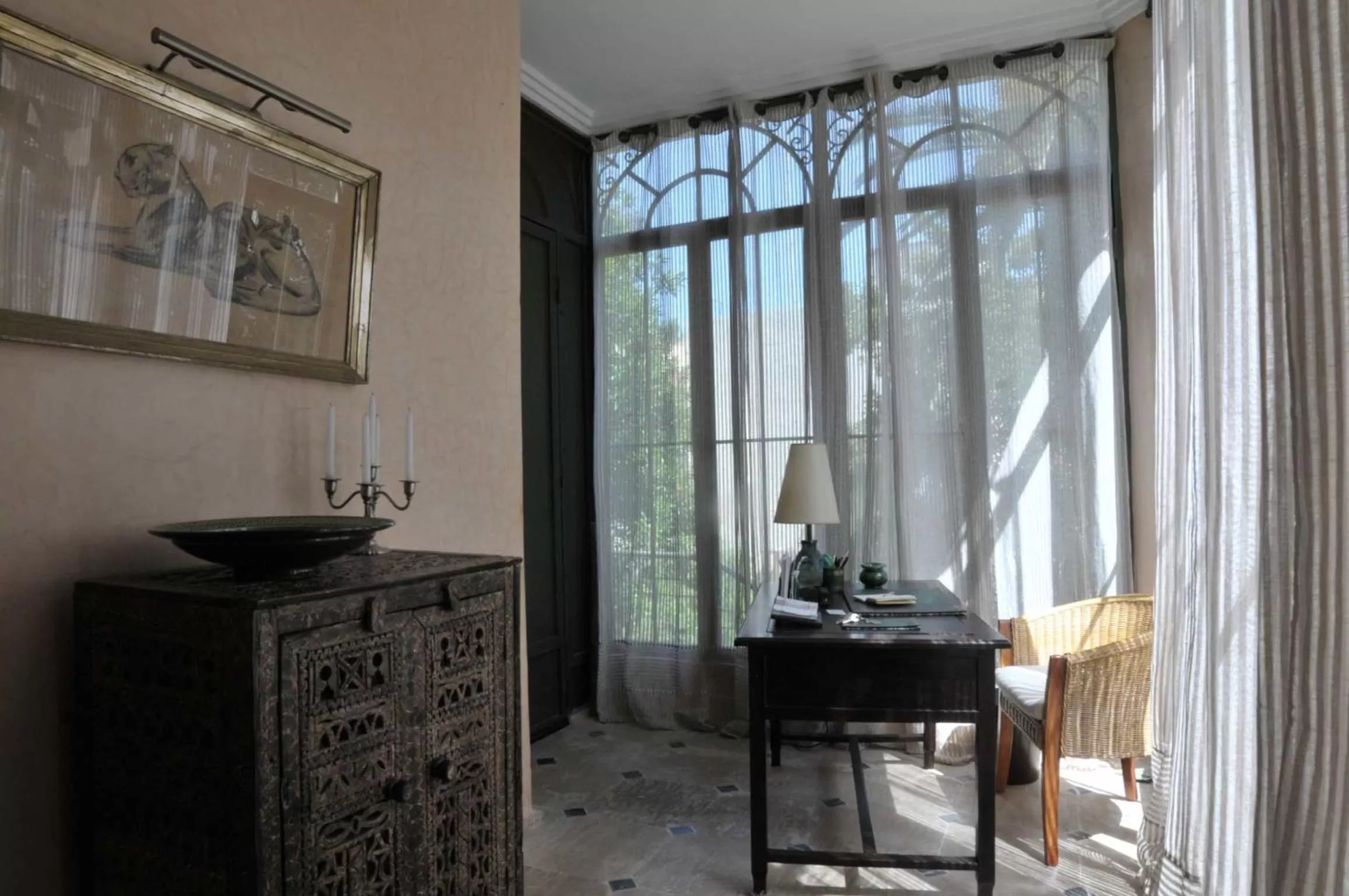 Seating area in La Maison de Tanger