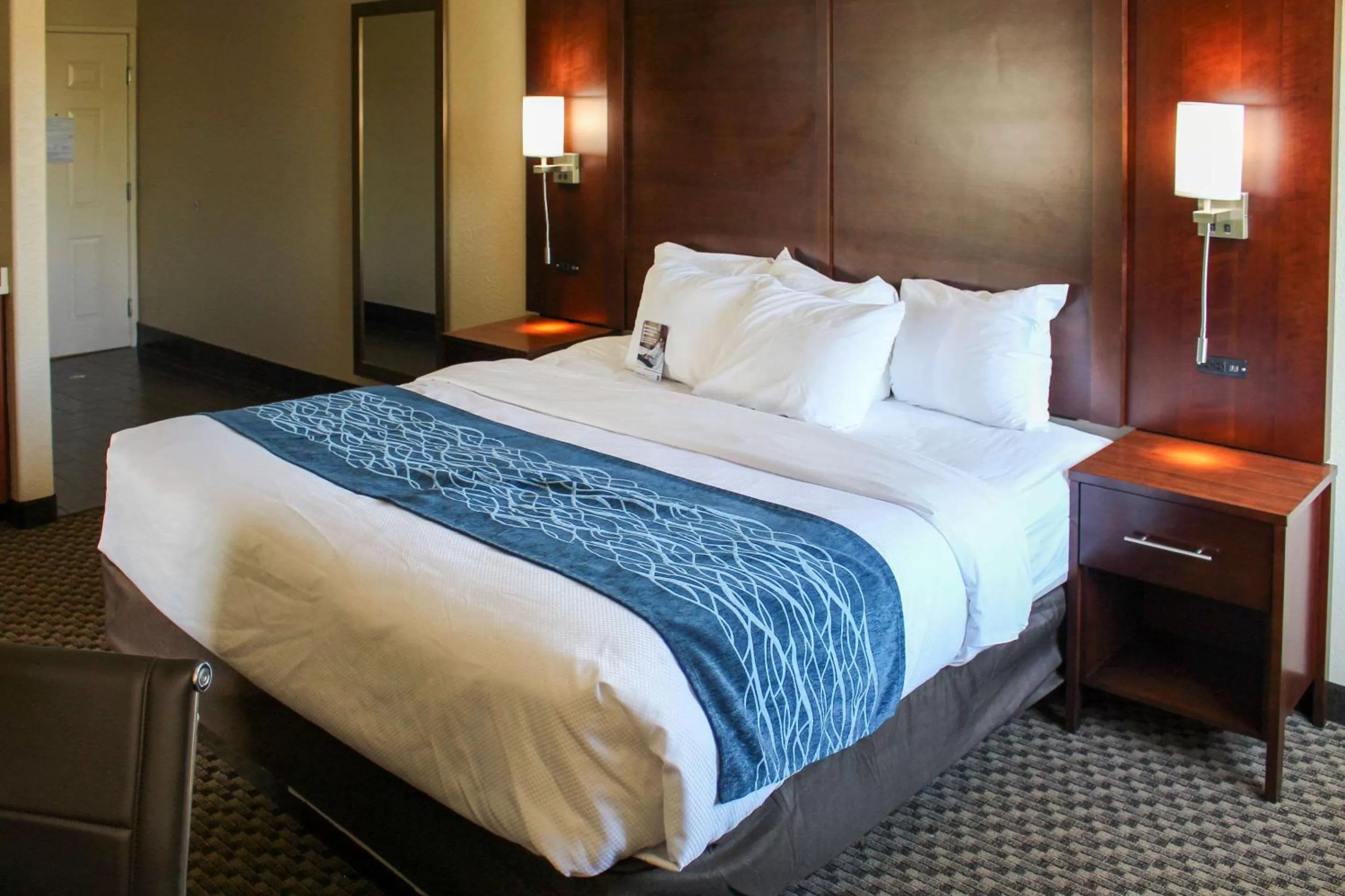 Photo of the whole room, Bed in Comfort Inn & Suites Near Six Flags & Medical Center