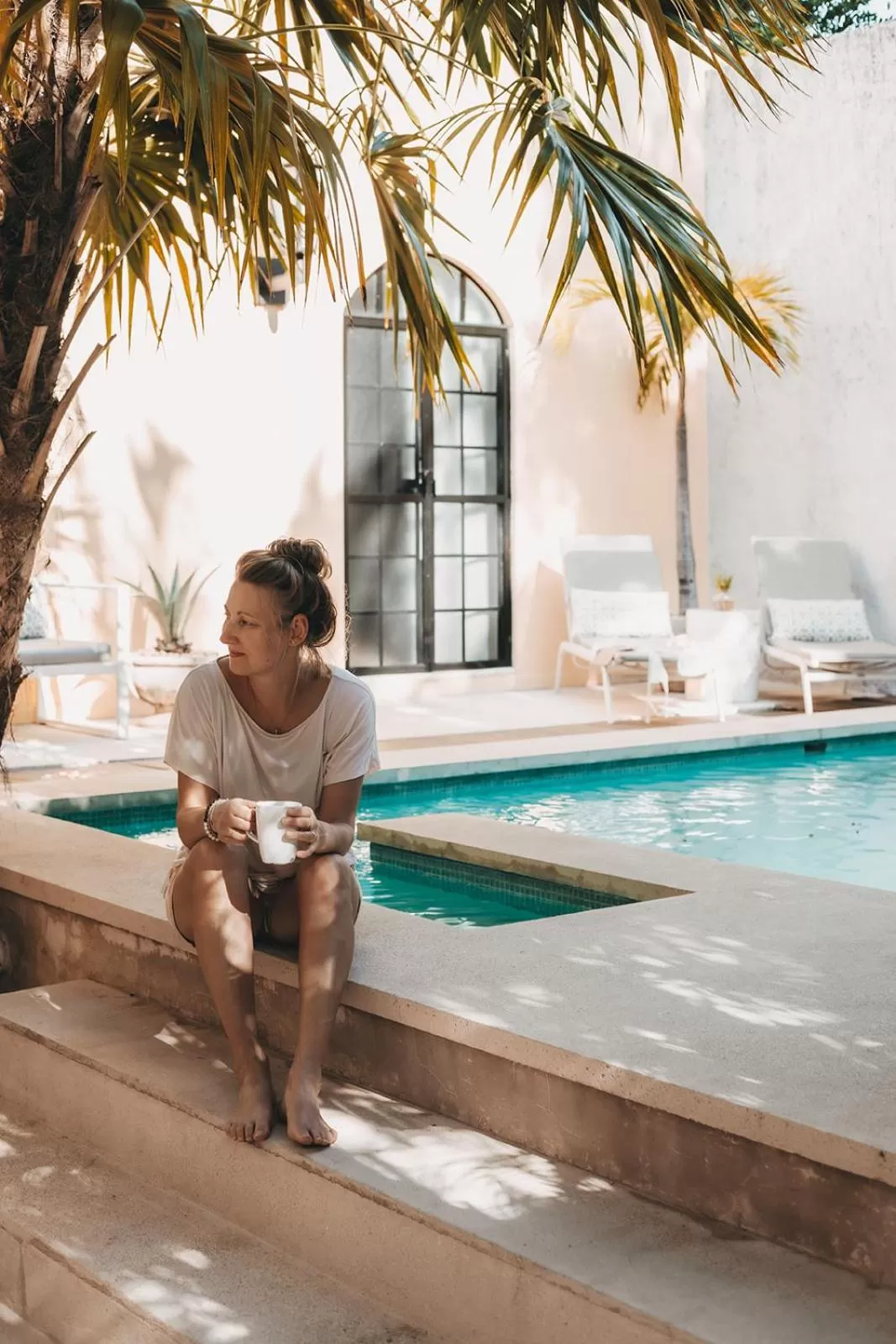 Pool view in The Diplomat Boutique Hotel