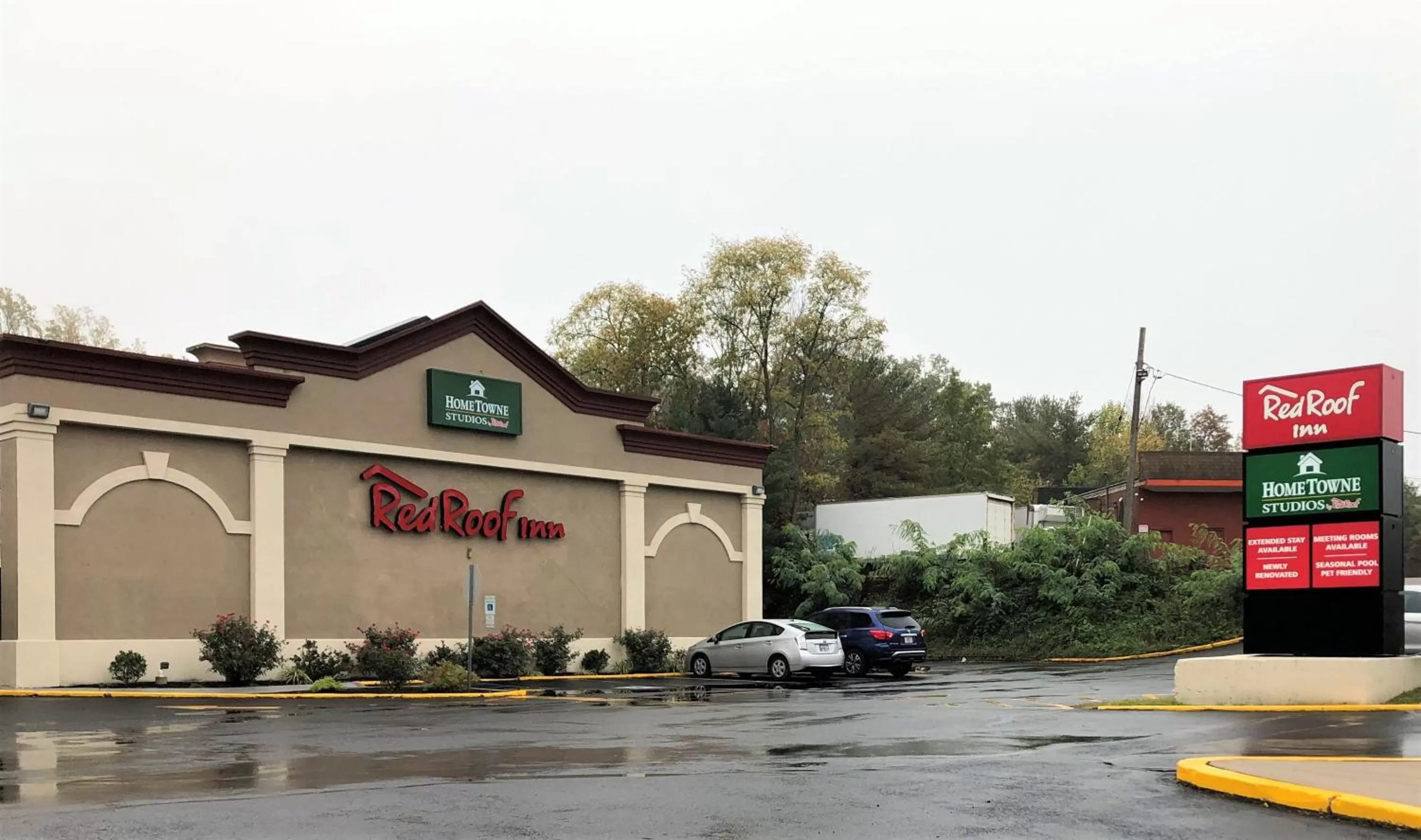 Property building in HomeTowne Studios by Red Roof Bordentown - McGuire AFB