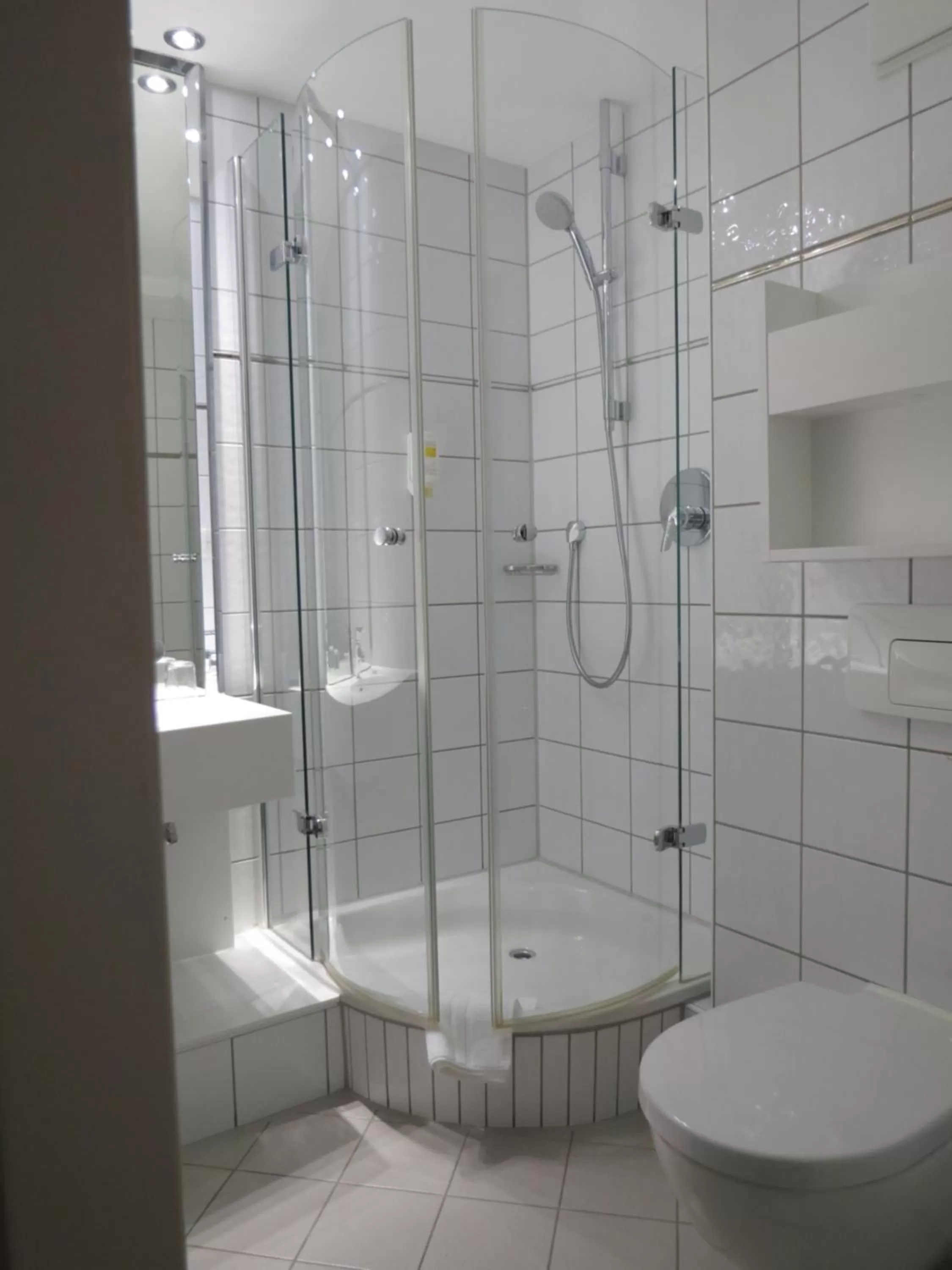 Shower in Comfor Hotel Ulm City