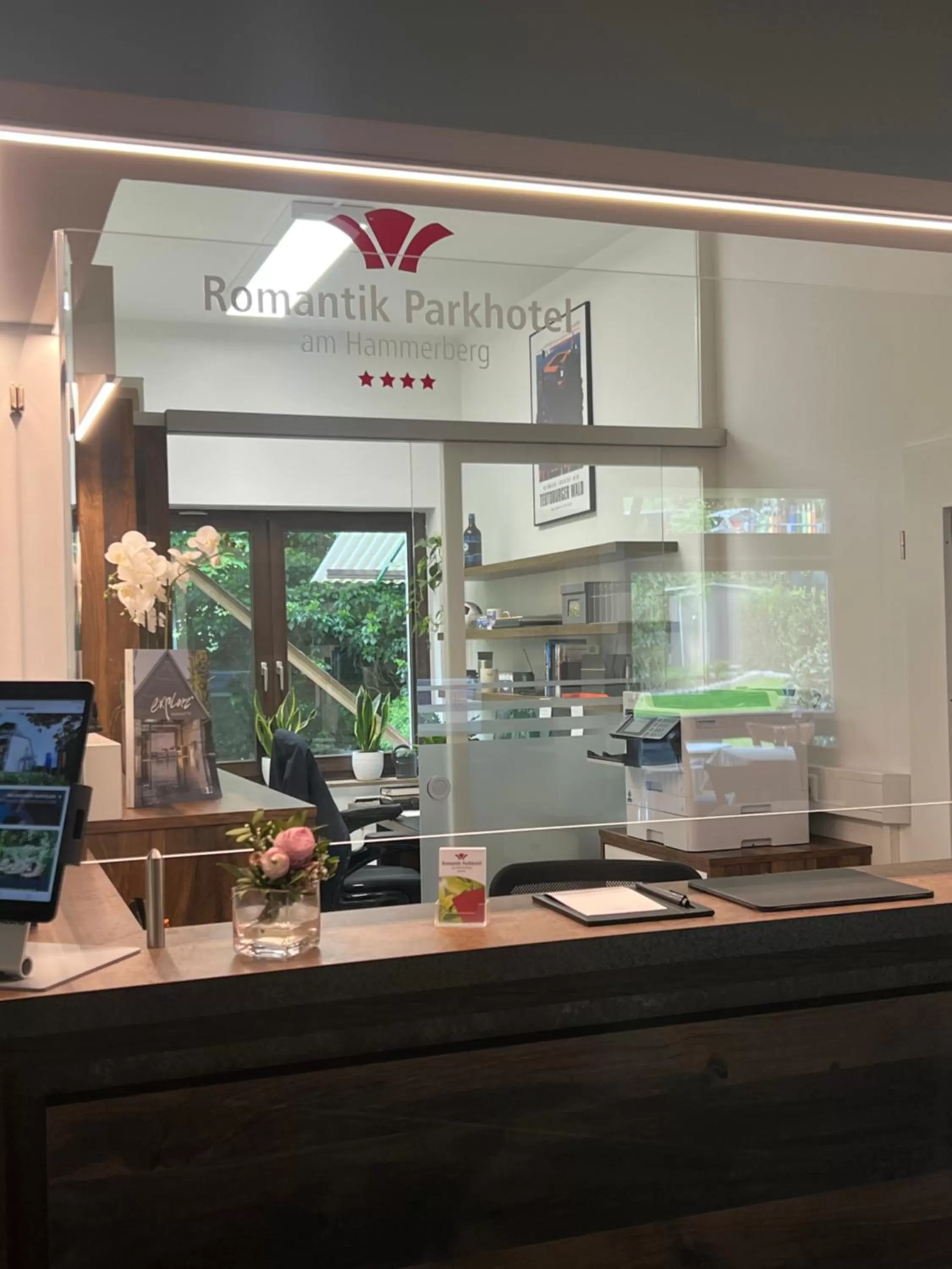 Lobby or reception in Parkhotel Hammerberg