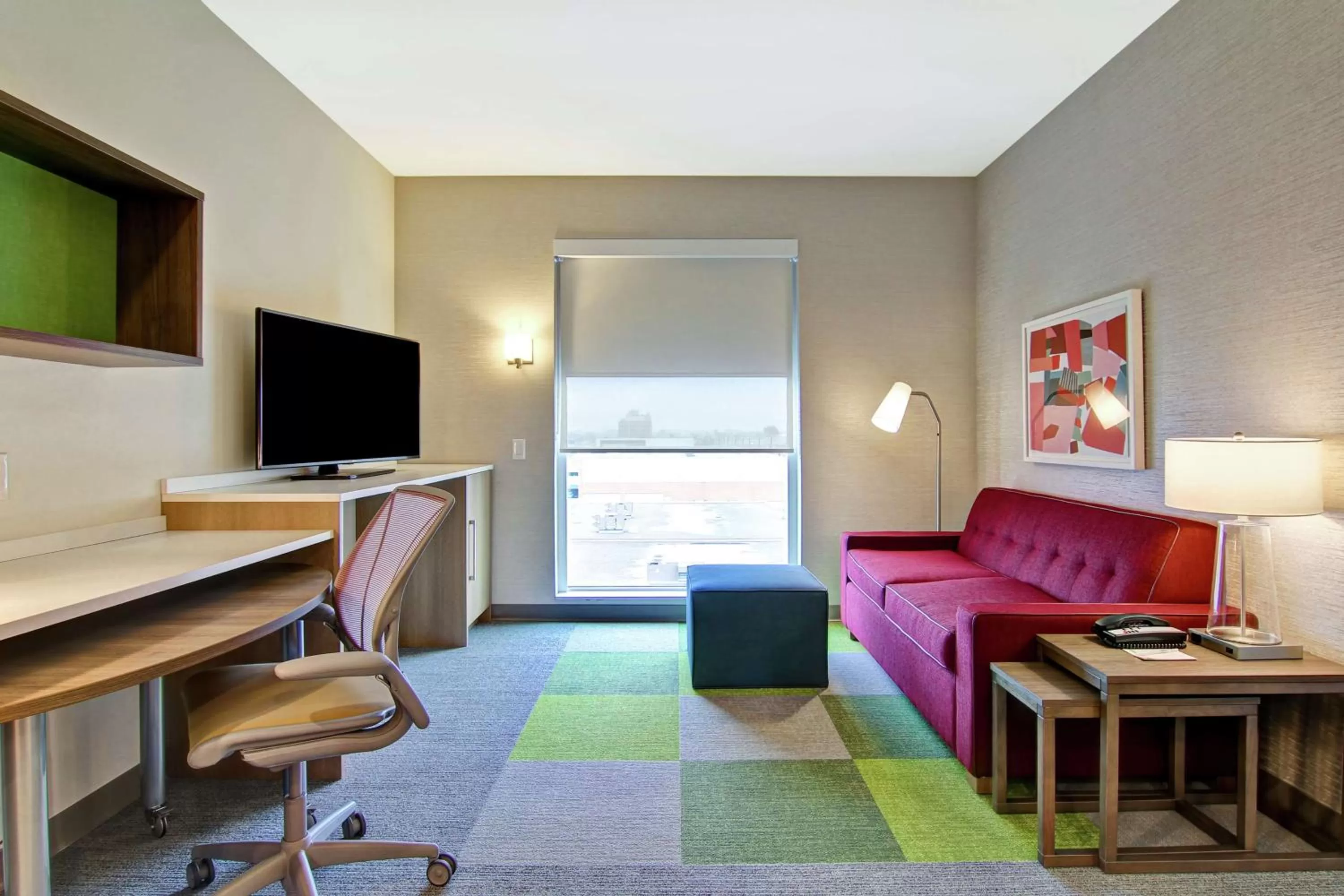 Bedroom in Home2 Suites By Hilton Montreal Dorval