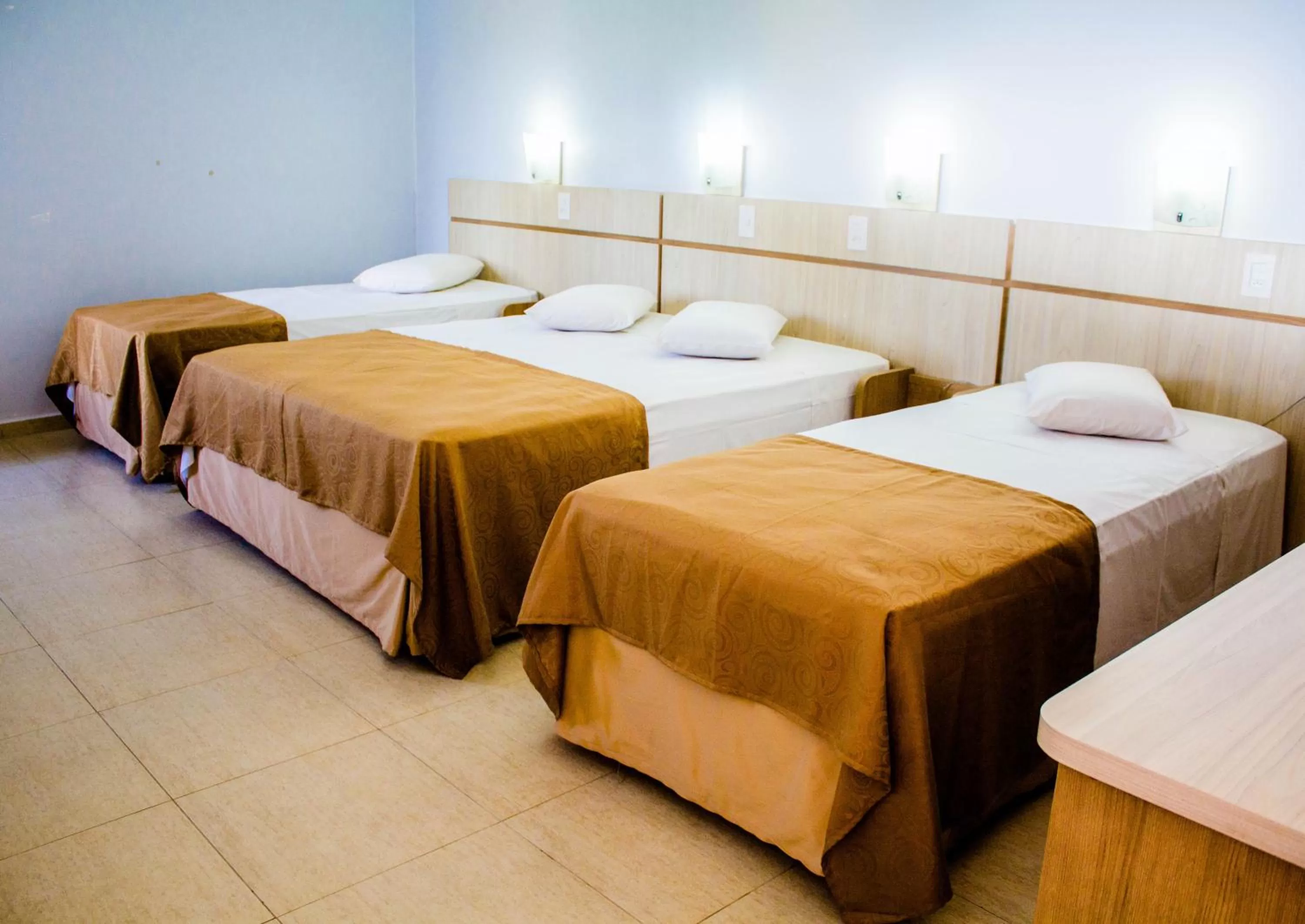 Bed in Hotel Baviera Iguassu