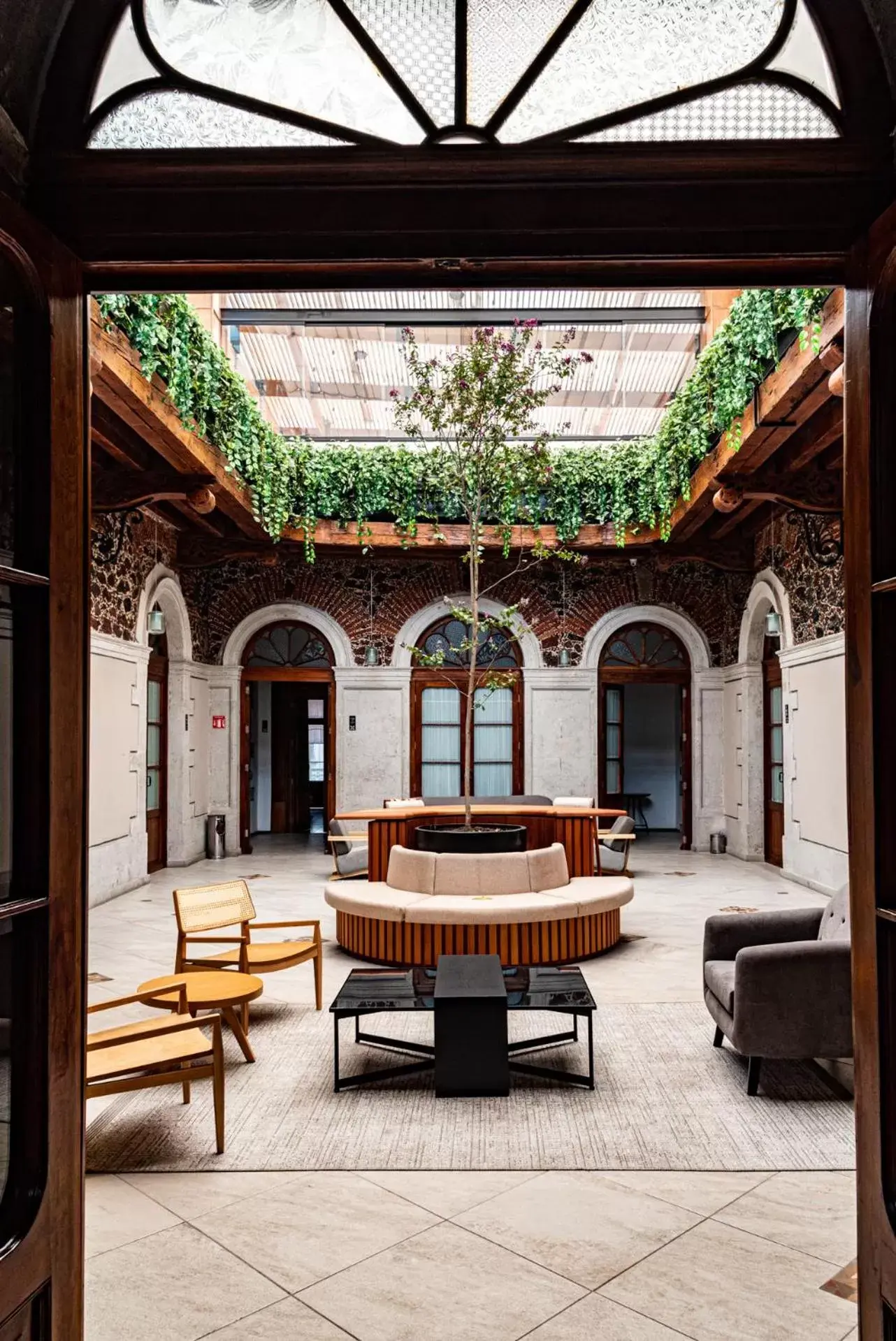 Patio in Casa de la Luz Hotel Boutique Patio in Casa de la Luz Hotel Boutique