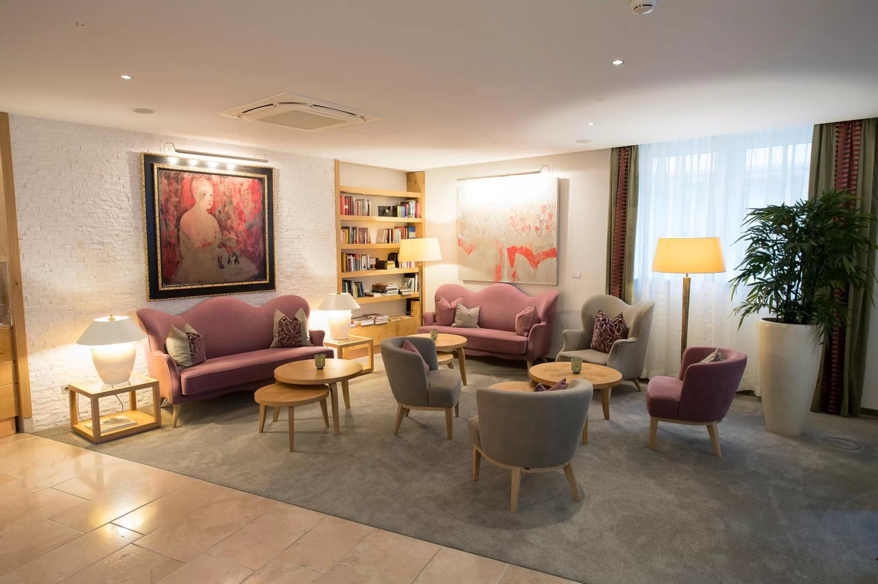 Lobby or reception in Hotel-Restaurant Anne-Sophie