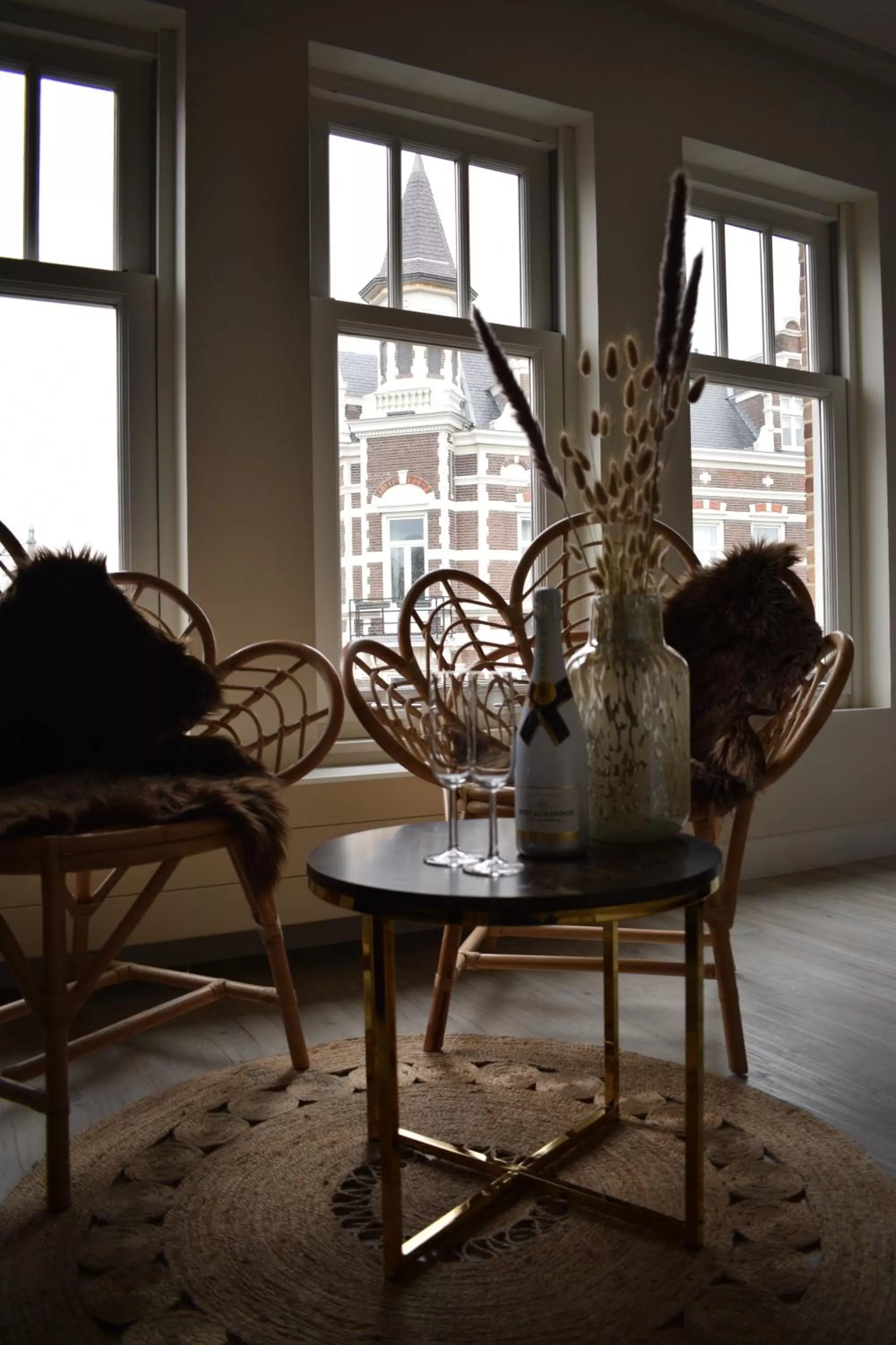 Seating area in Boutique hotel van Ham