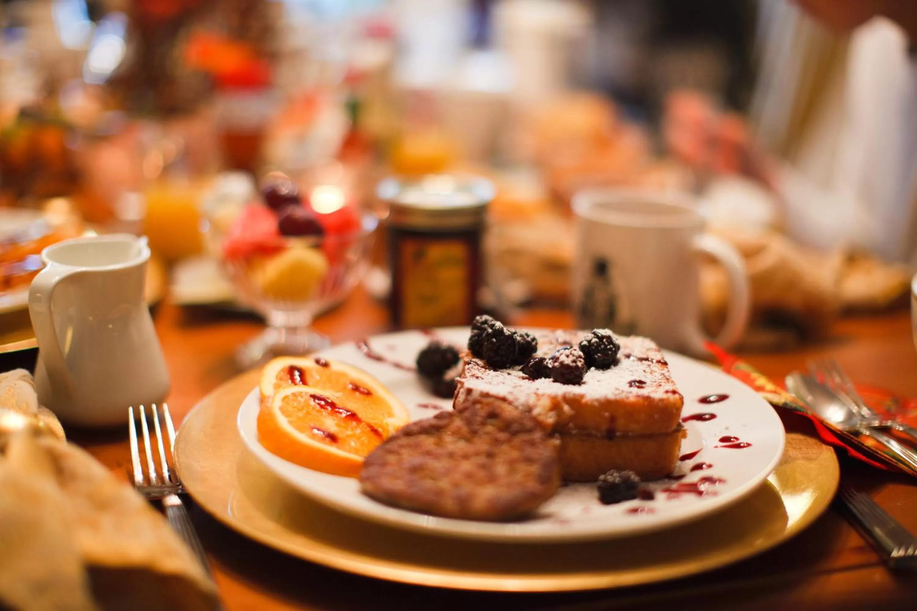 American breakfast in Phineas Swann Inn & Spa