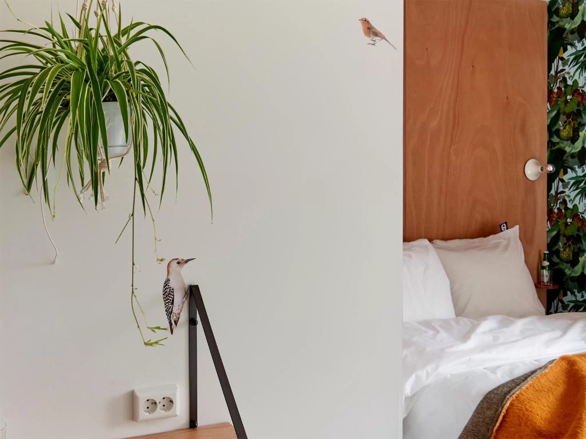 Decorative detail, Bed in Q-Factory Hotel