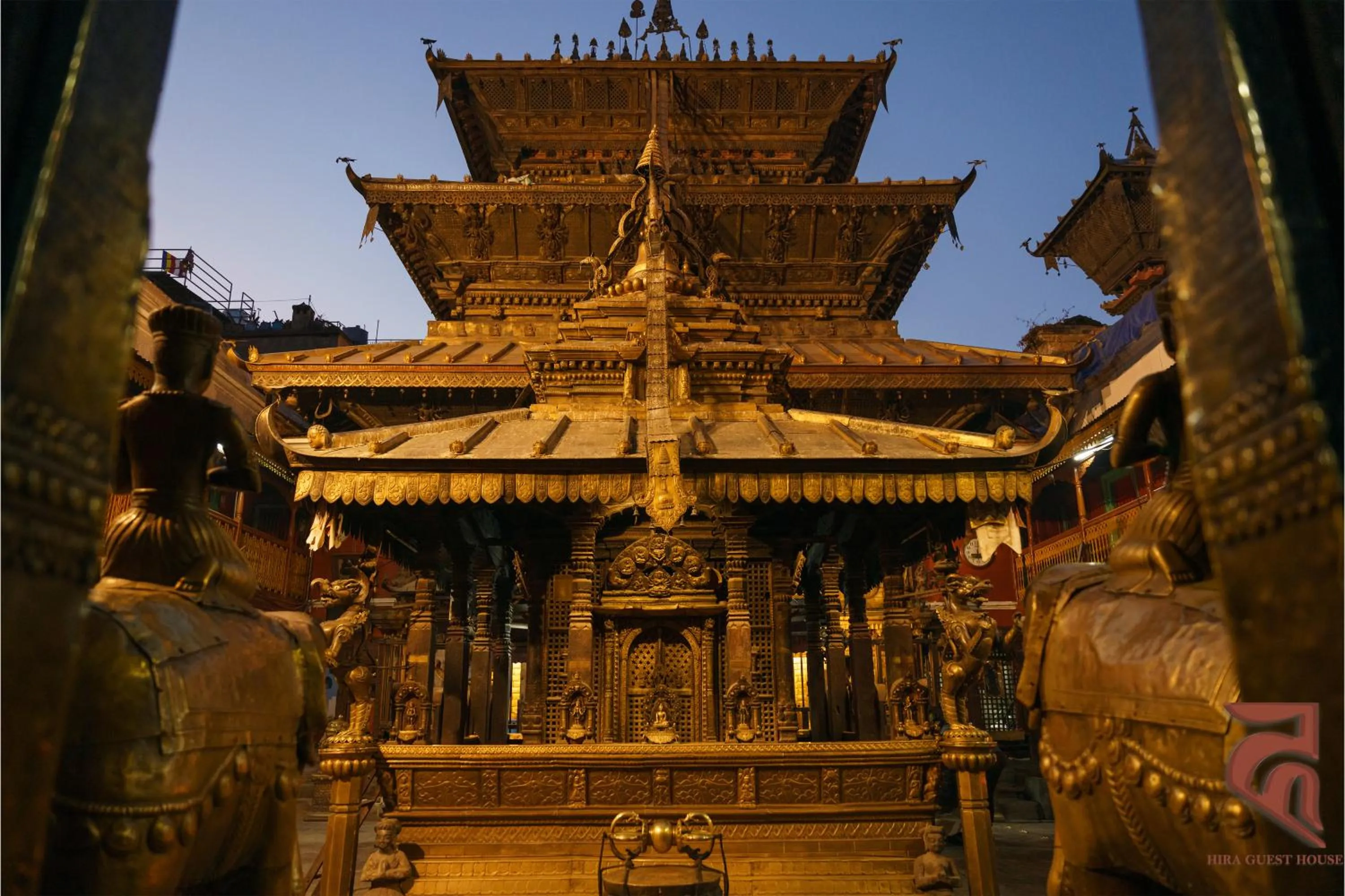 Quiet street view in Hira Guest House
