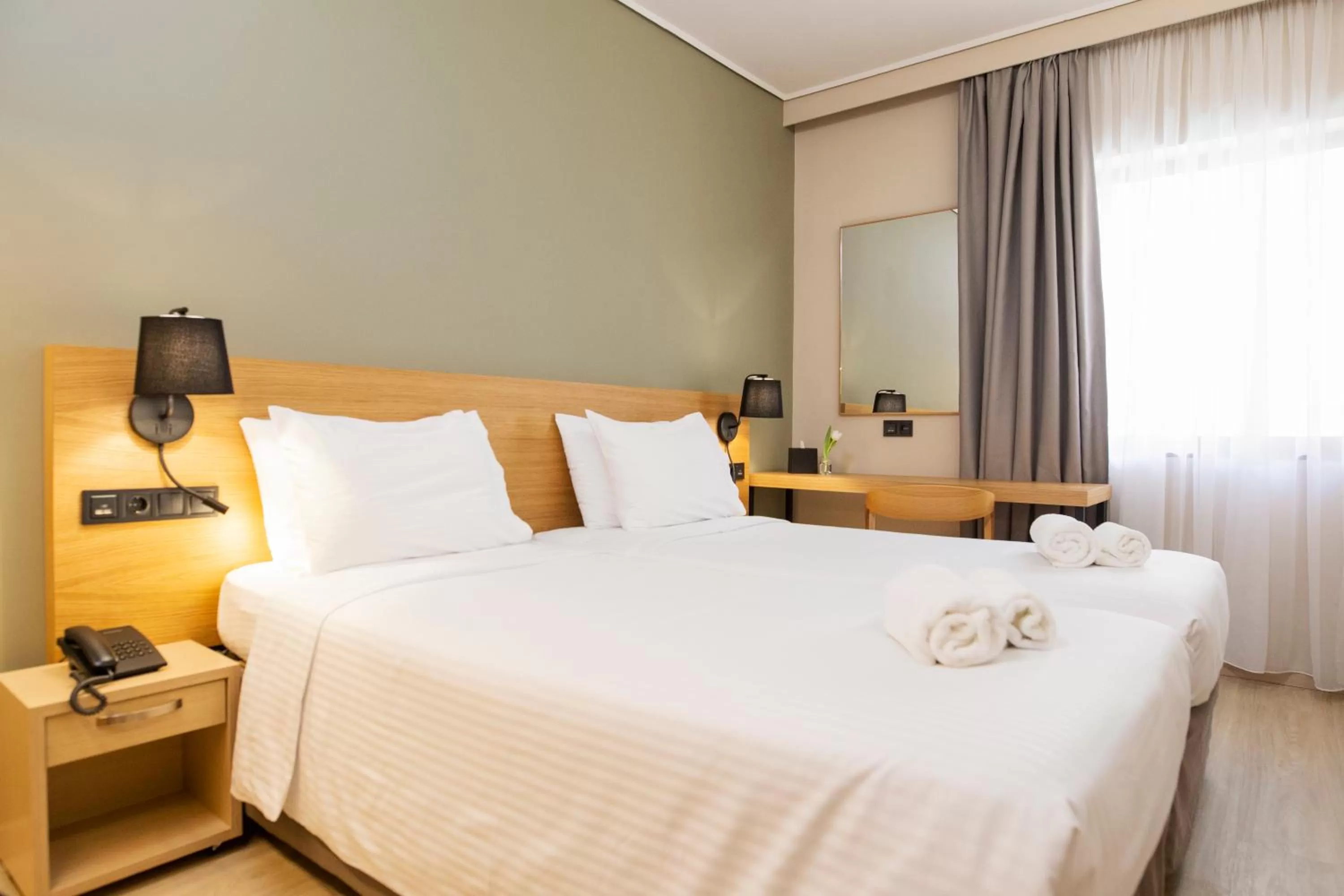 Bedroom, Bed in Acropolis View Hotel