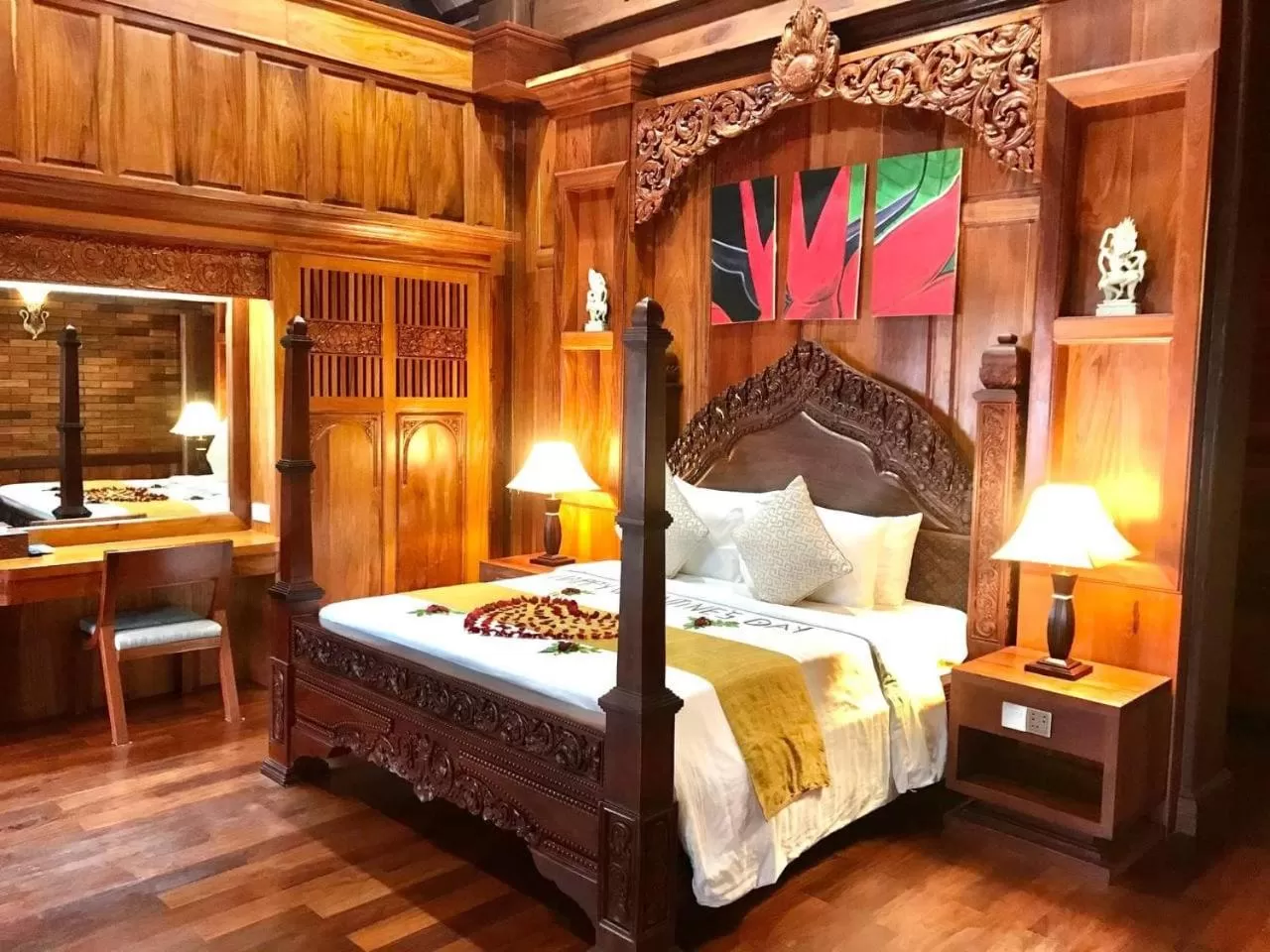 Bedroom in Try Palace Resort-Kep