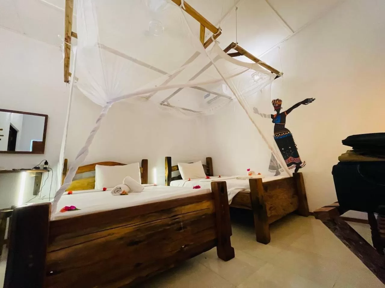 Bed in Babalao Bungalows