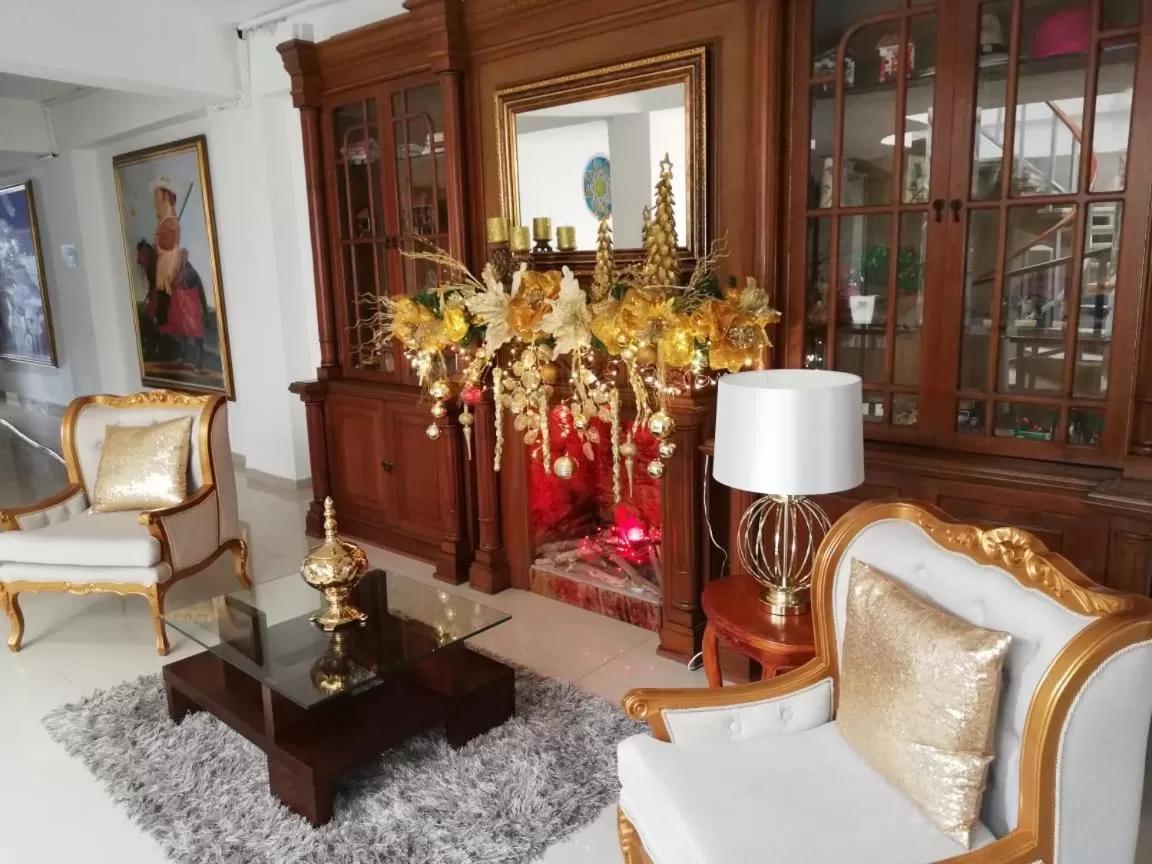 Decorative detail, Seating Area in Hotel Cafe Plaza