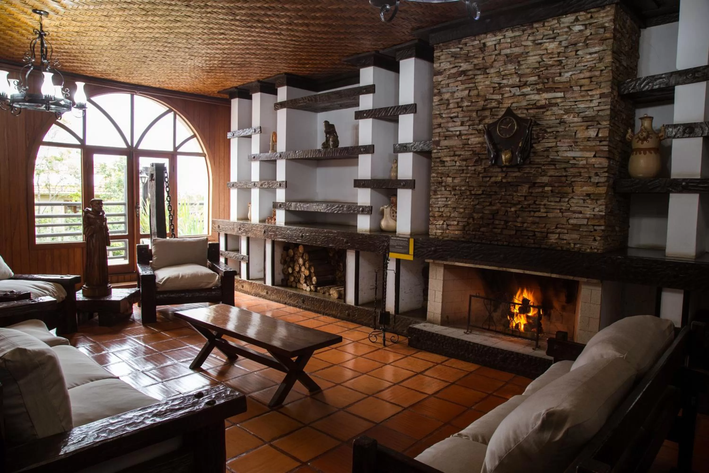 Seating area in SESC OURO PRETO