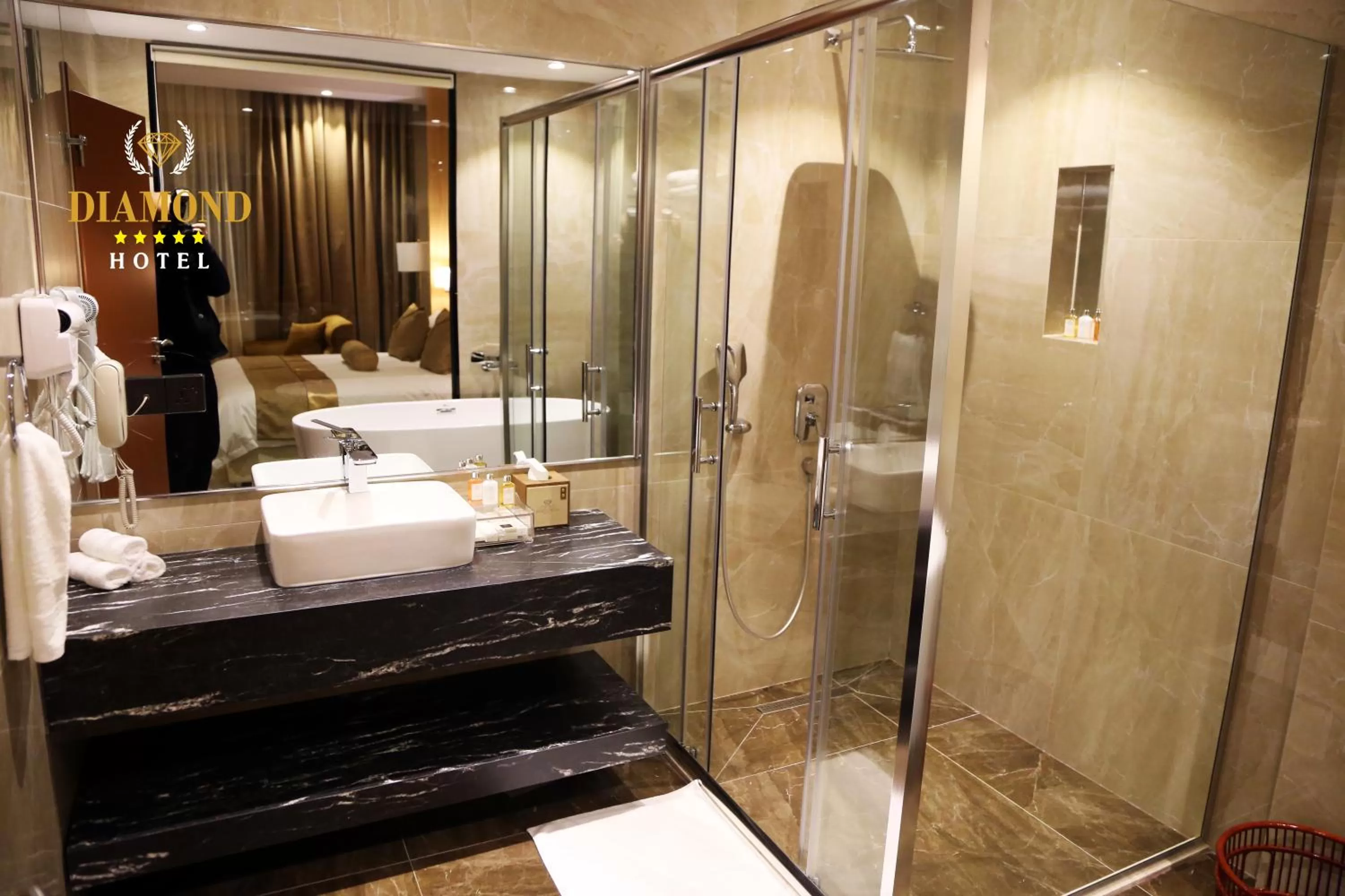 Shower in Hotel Diamond Prishtina