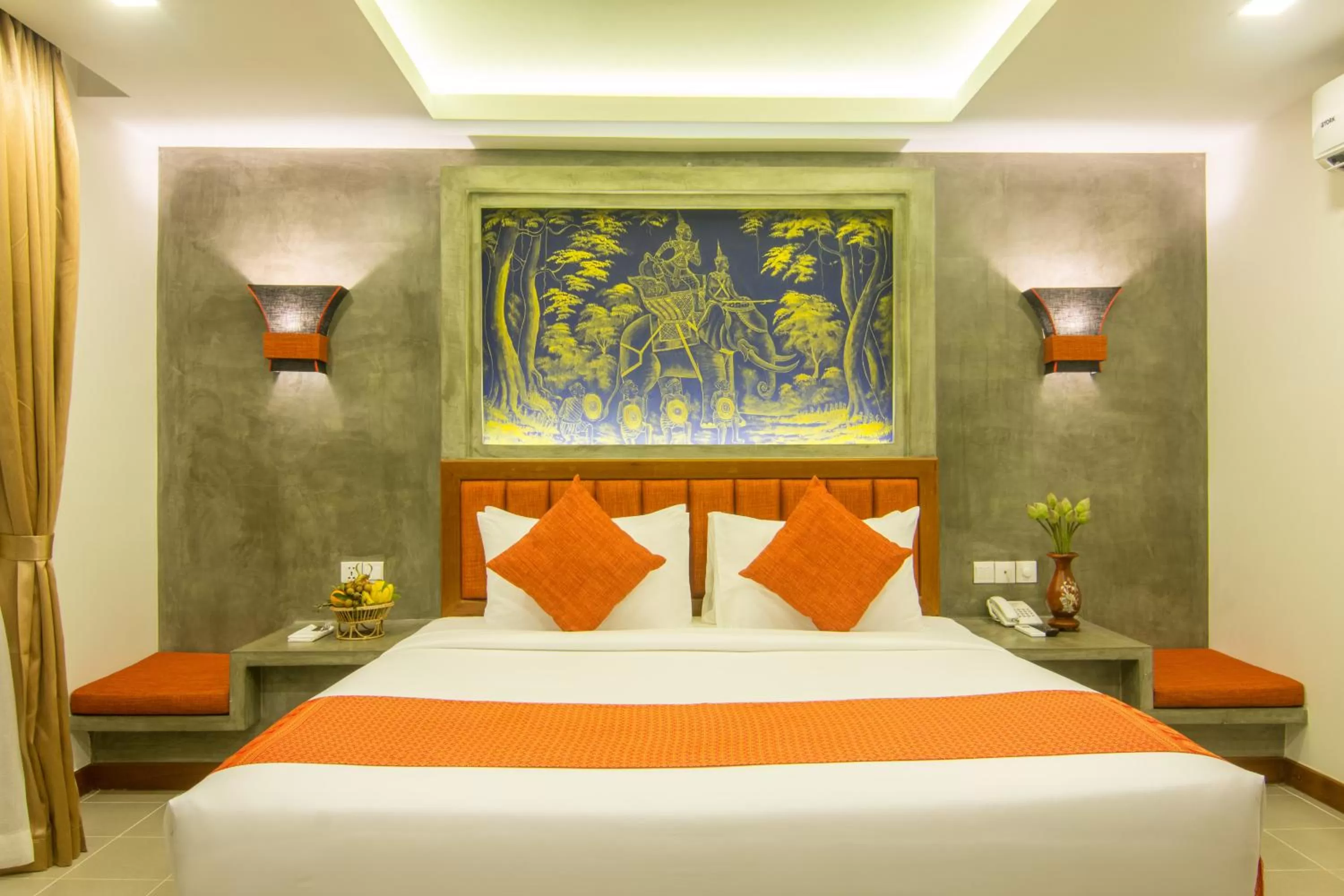 Shower, Bed in Chhay Long Angkor Boutique Hotel Siem Reap