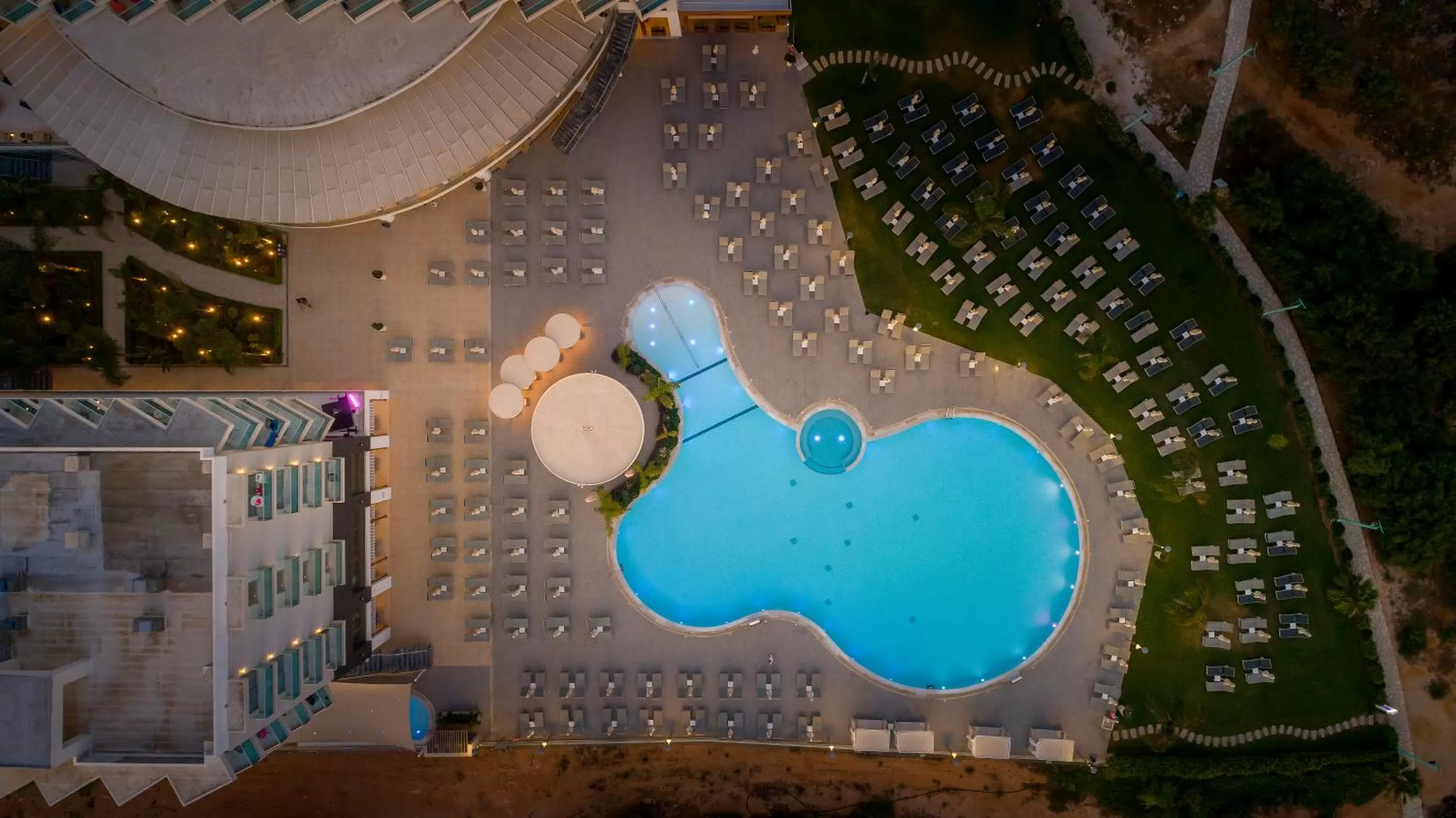 Pool view in NissiBlu Beach Resort