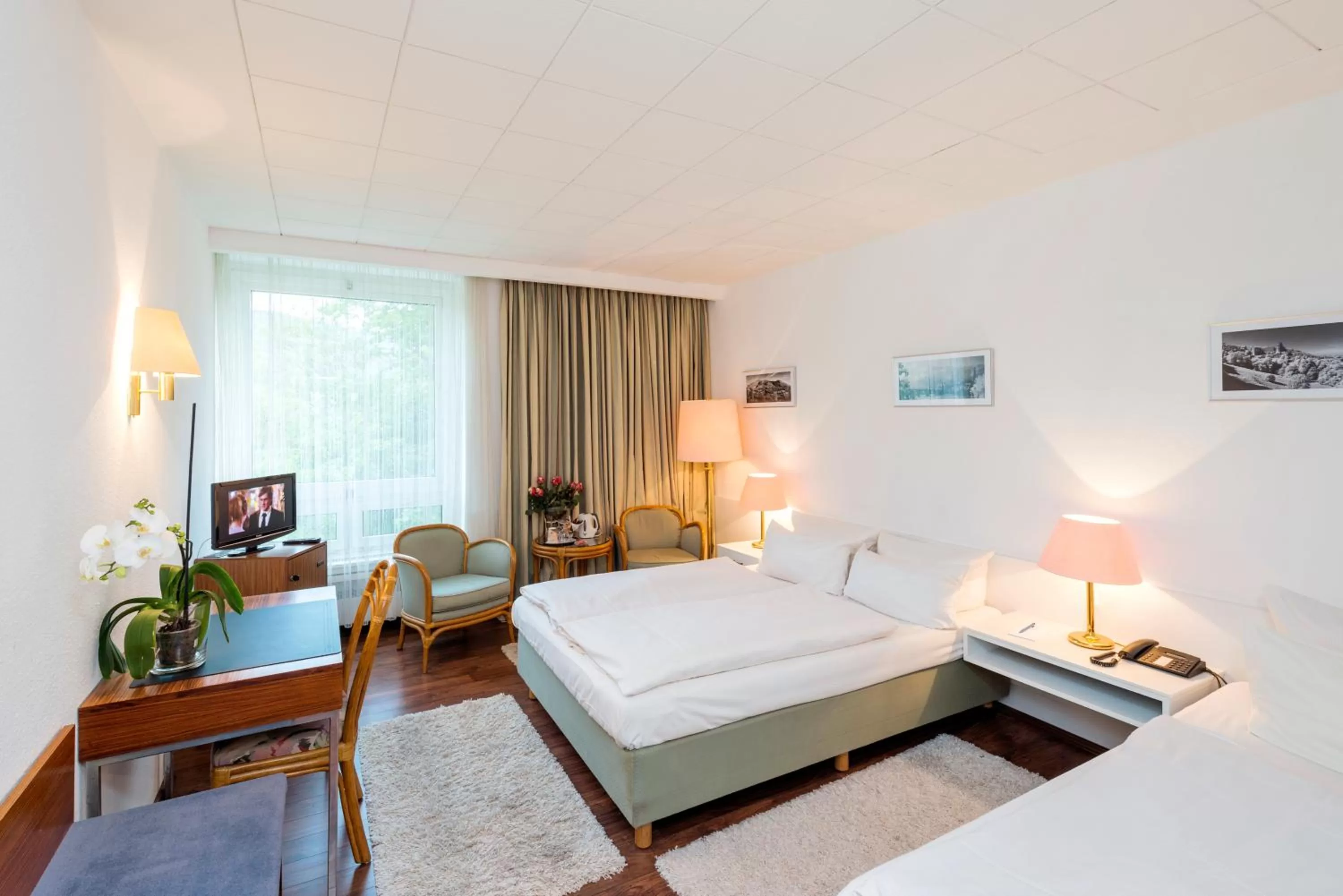 Bed in Parkhotel Atlantic