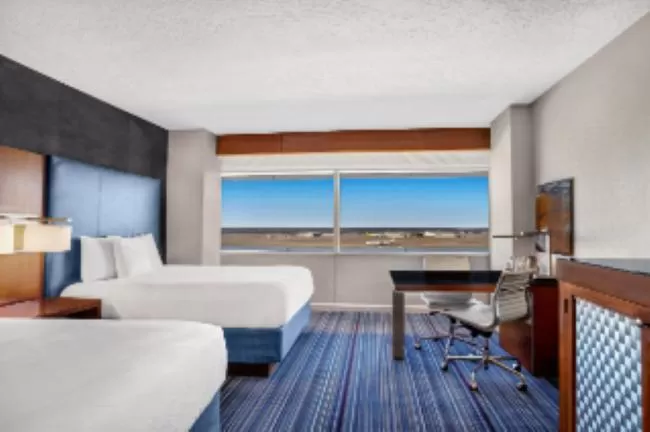 Queen Room with Two Queen Beds and Runway View in Grand Hyatt DFW Airport