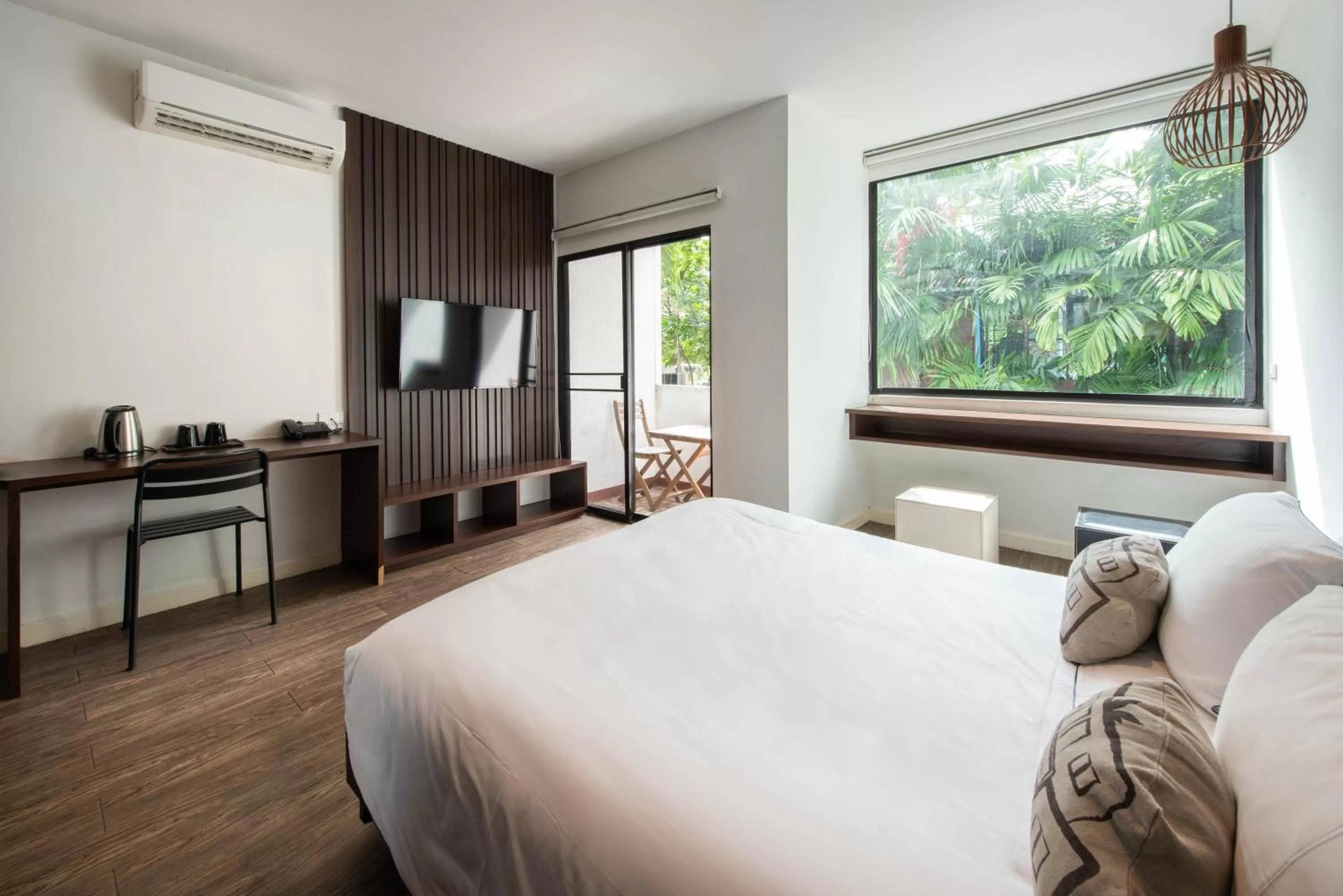 Bedroom, Bed in Botanic Service Room at Impact Muangthongthani - SHA Certified
