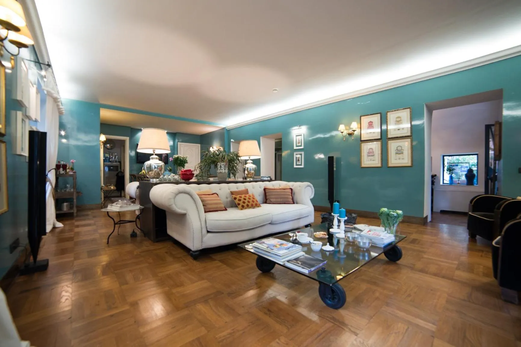 Living room in Hotel Villa Linneo