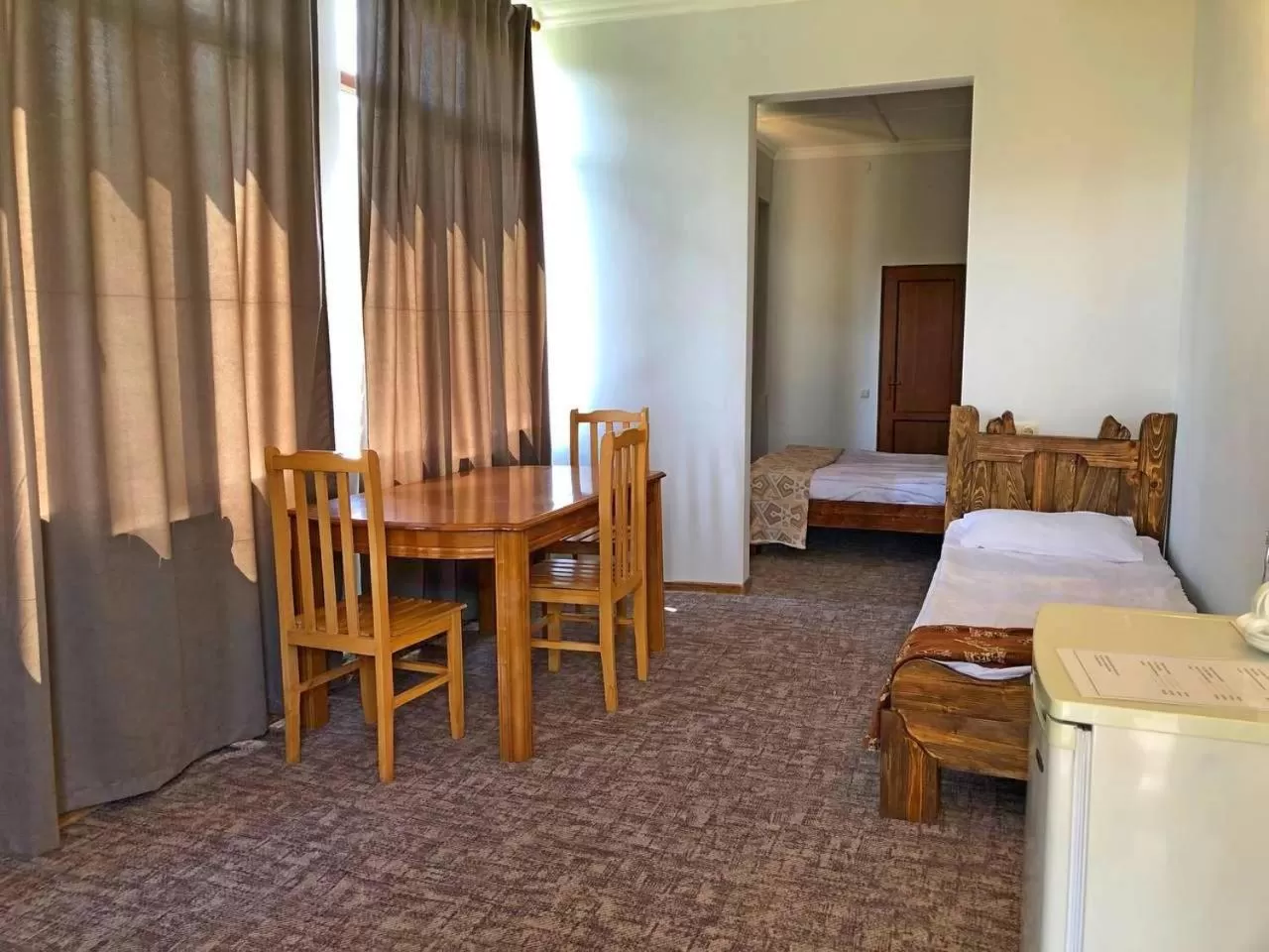 Bed, Dining Area in Dil Hill by Sam