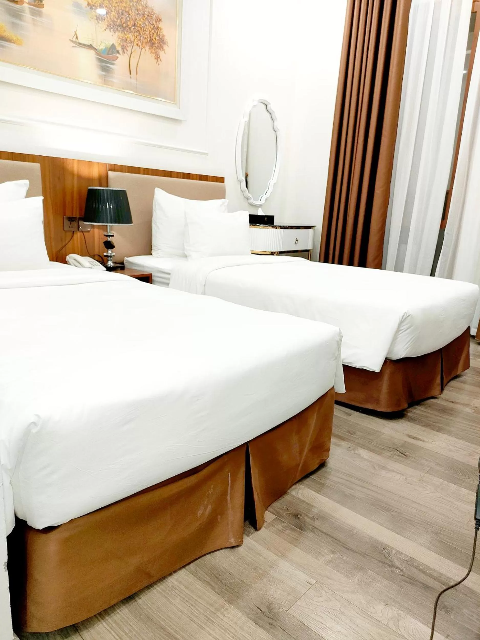 Bed in Halong Lavender Hotel