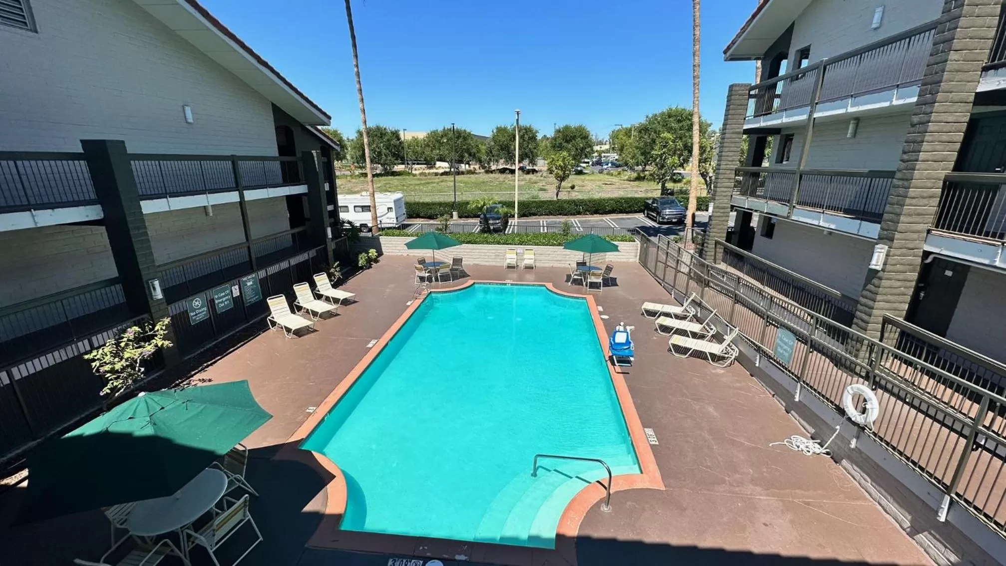 Pool view in Days Inn by Wyndham San Diego Vista