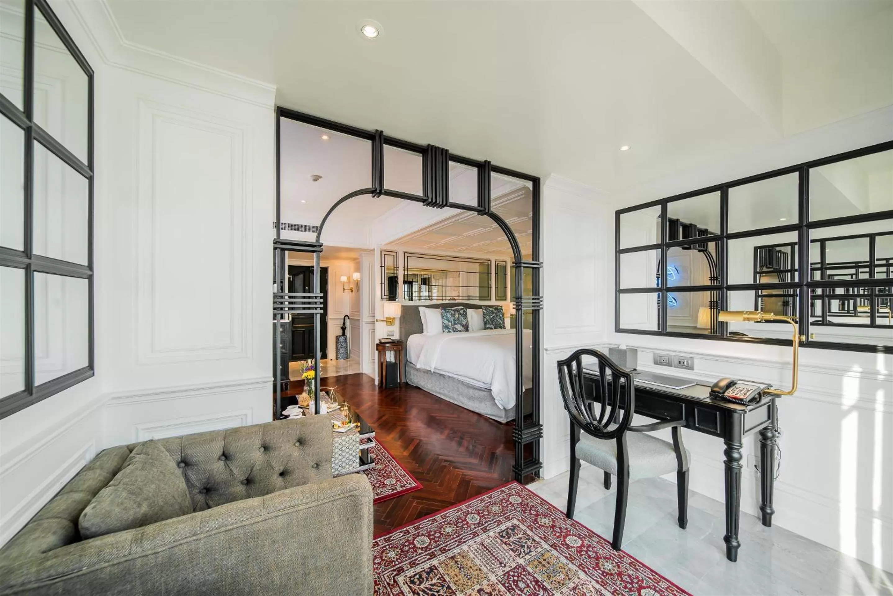 Seating area, Bed in Akara Hotel
