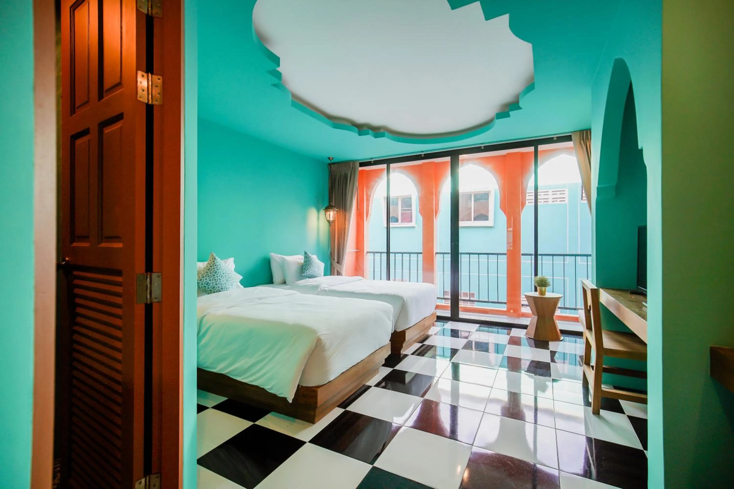 Photo of the whole room, Bed in Khaleej Mass Hotel Patong