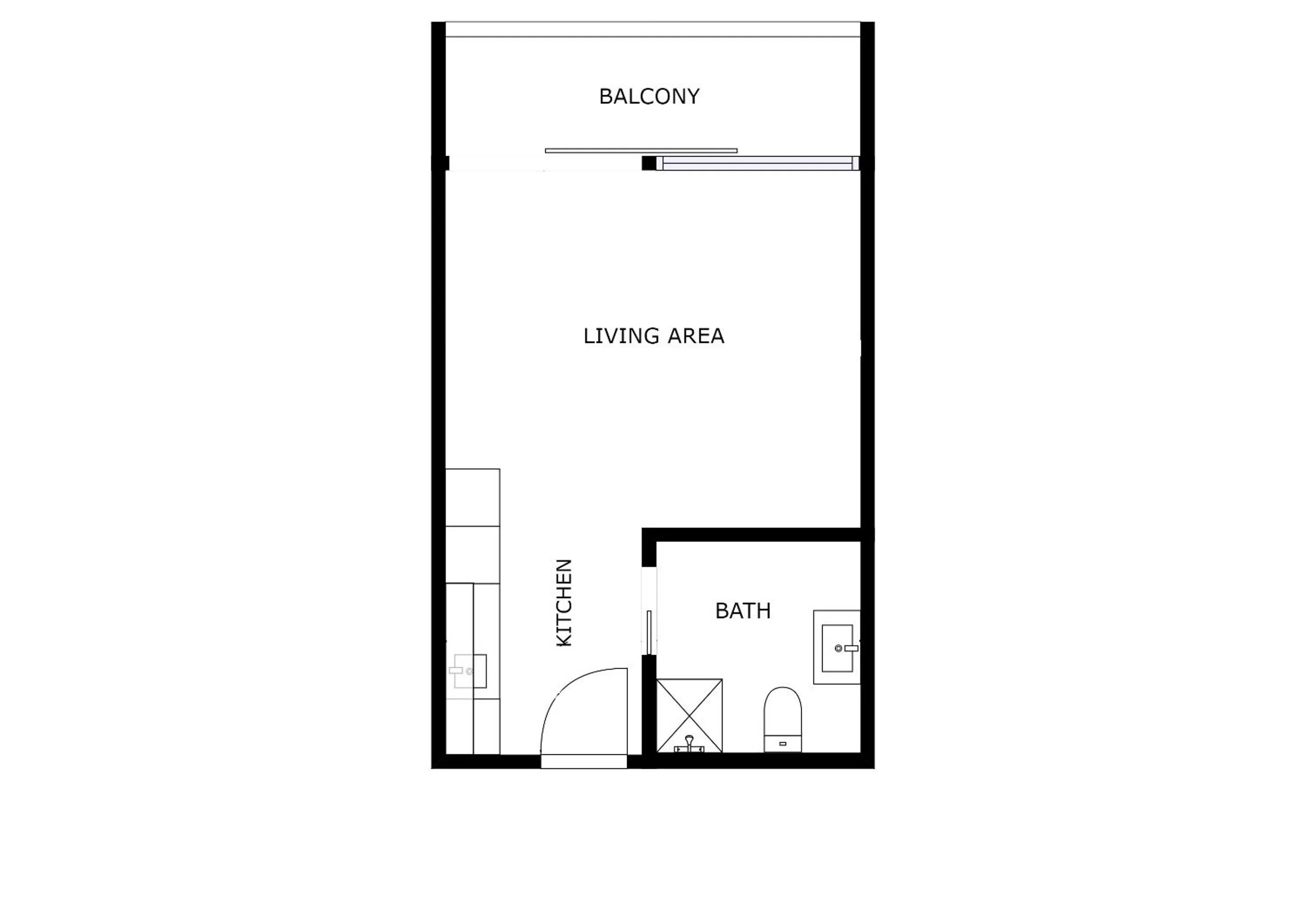 Floor plan in Living Suites