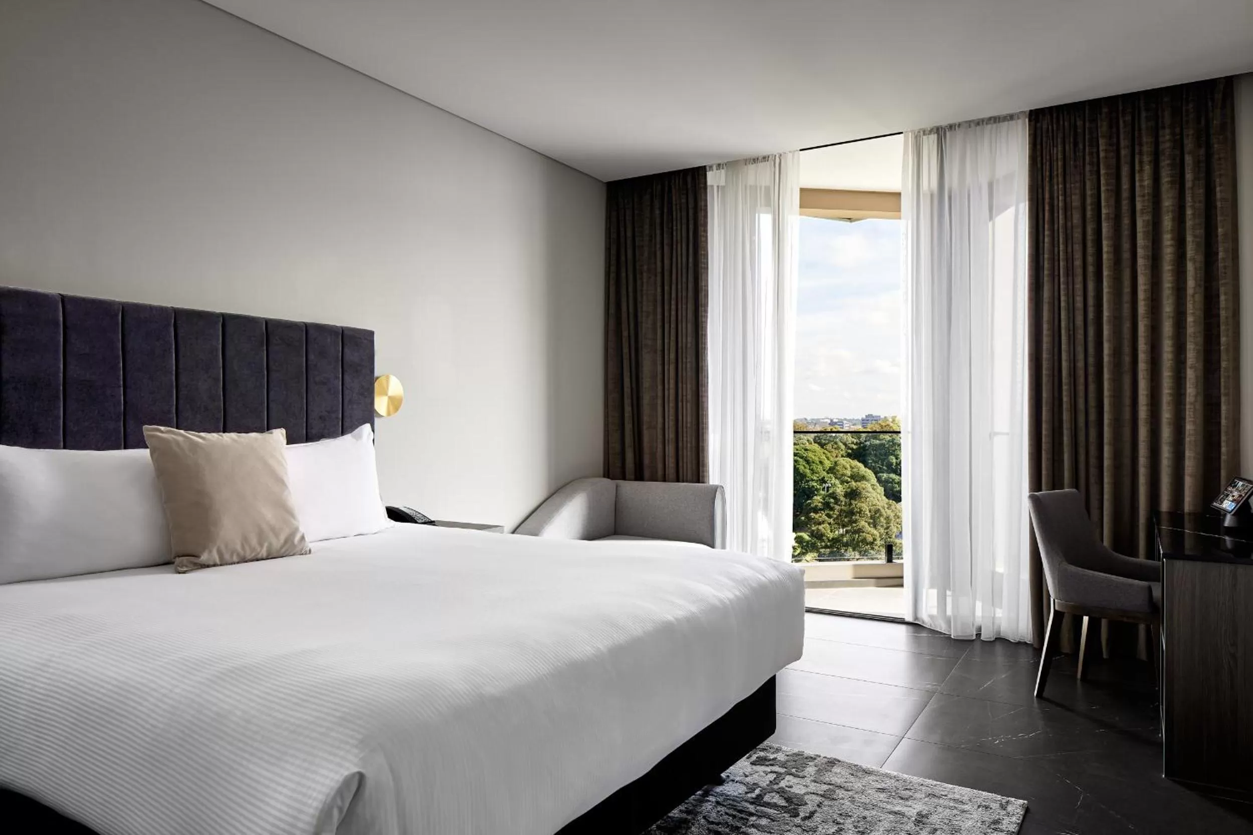 View (from property/room), Bed in Crowne Plaza Sydney Burwood by IHG