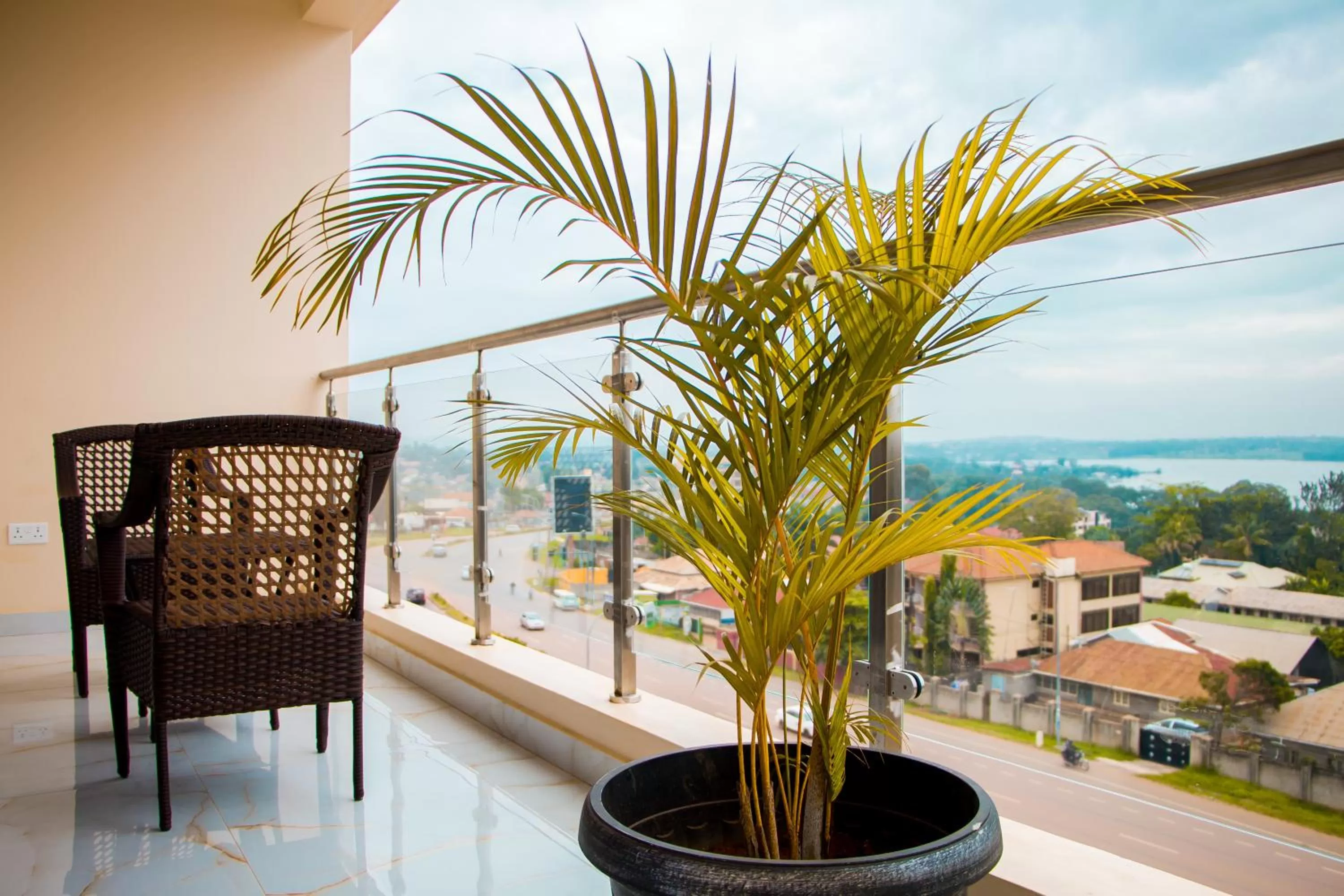Lake view in Hotel Horizon Entebbe