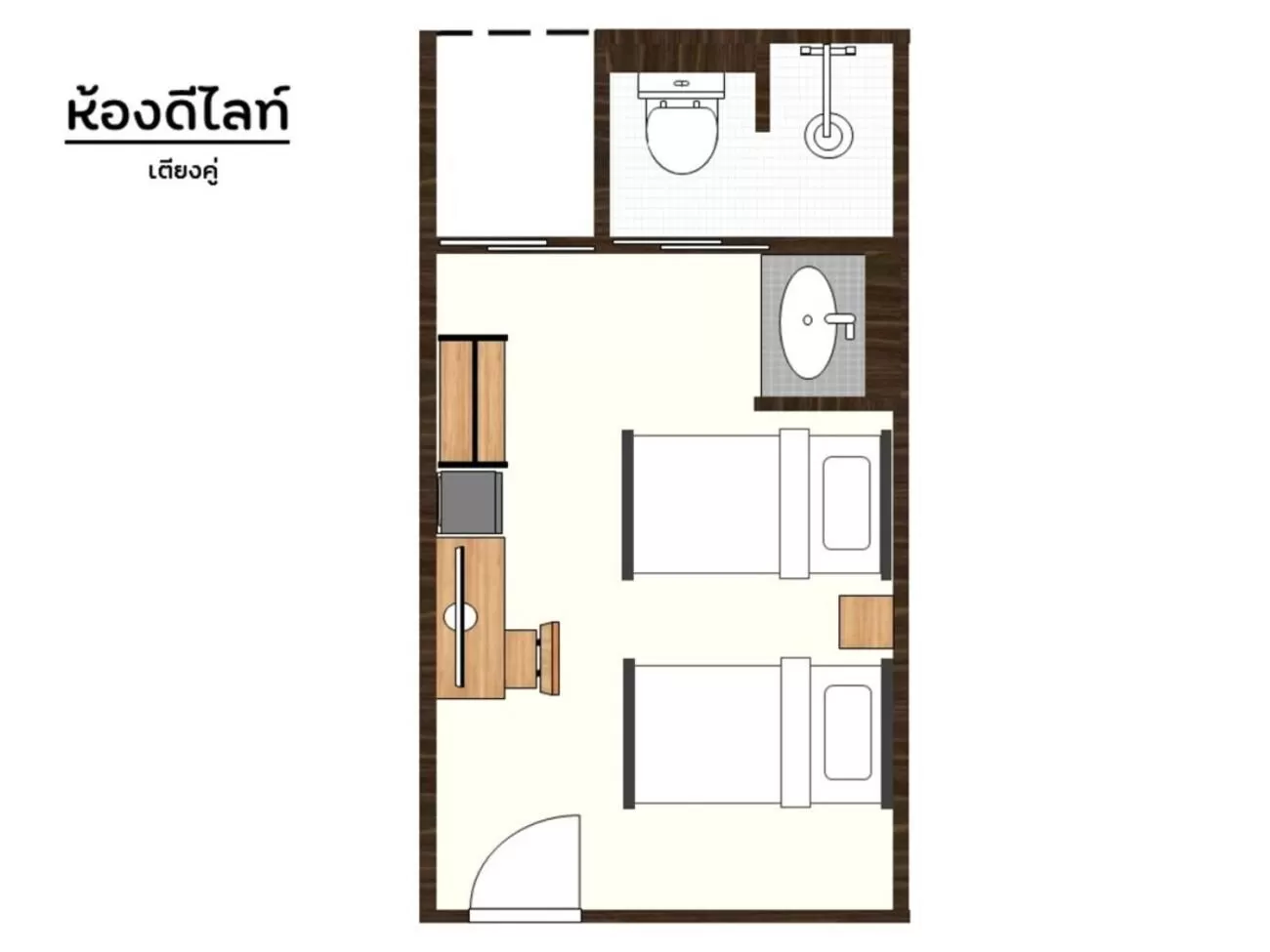 Floor plan in Don Muang Hotel