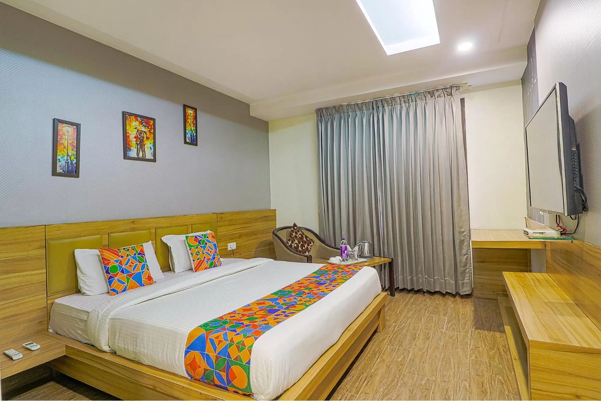 View (from property/room), Bed in FabHotel Prime Z Grand