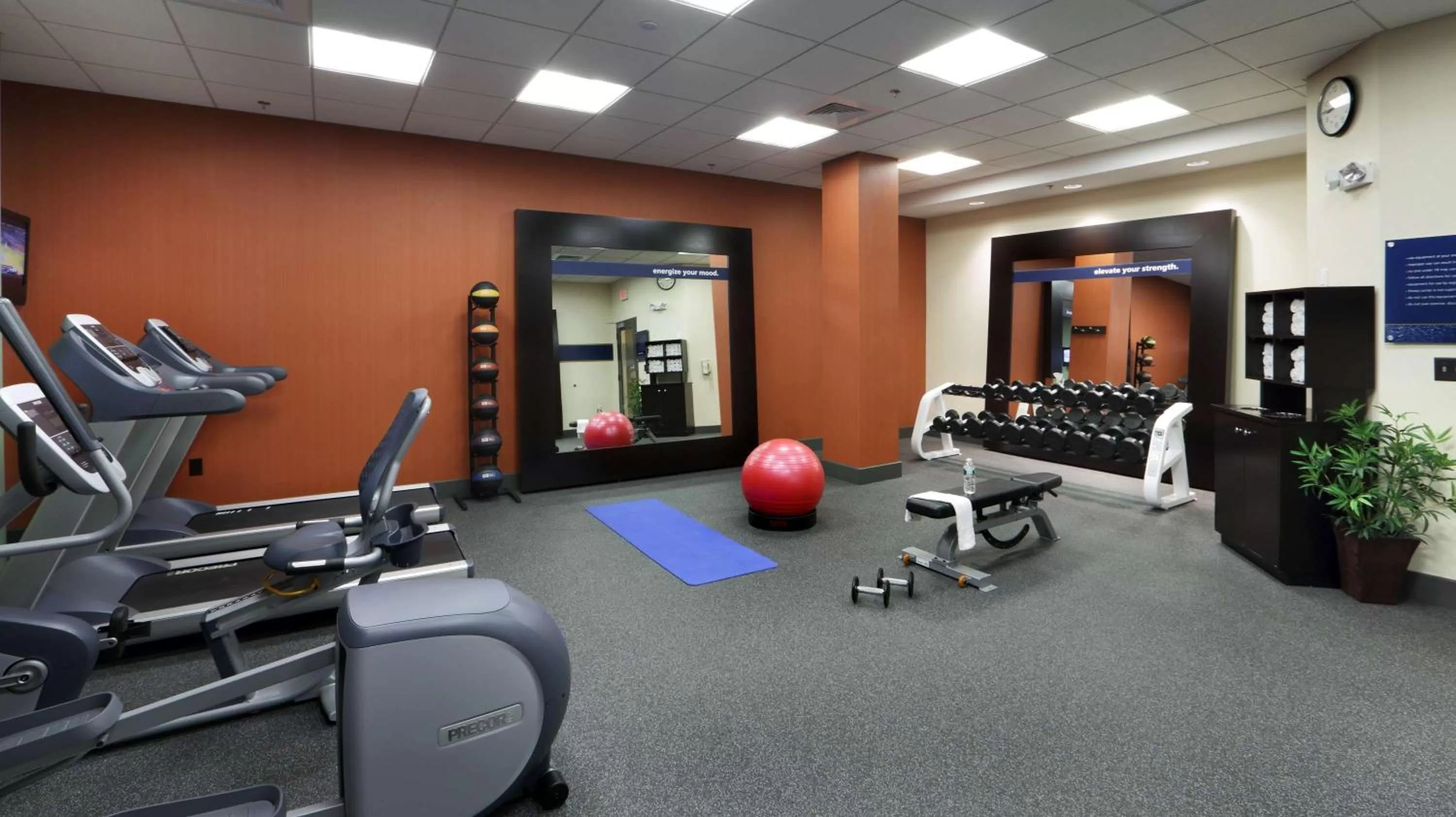 Fitness centre/facilities in Hampton Inn Boston-Natick